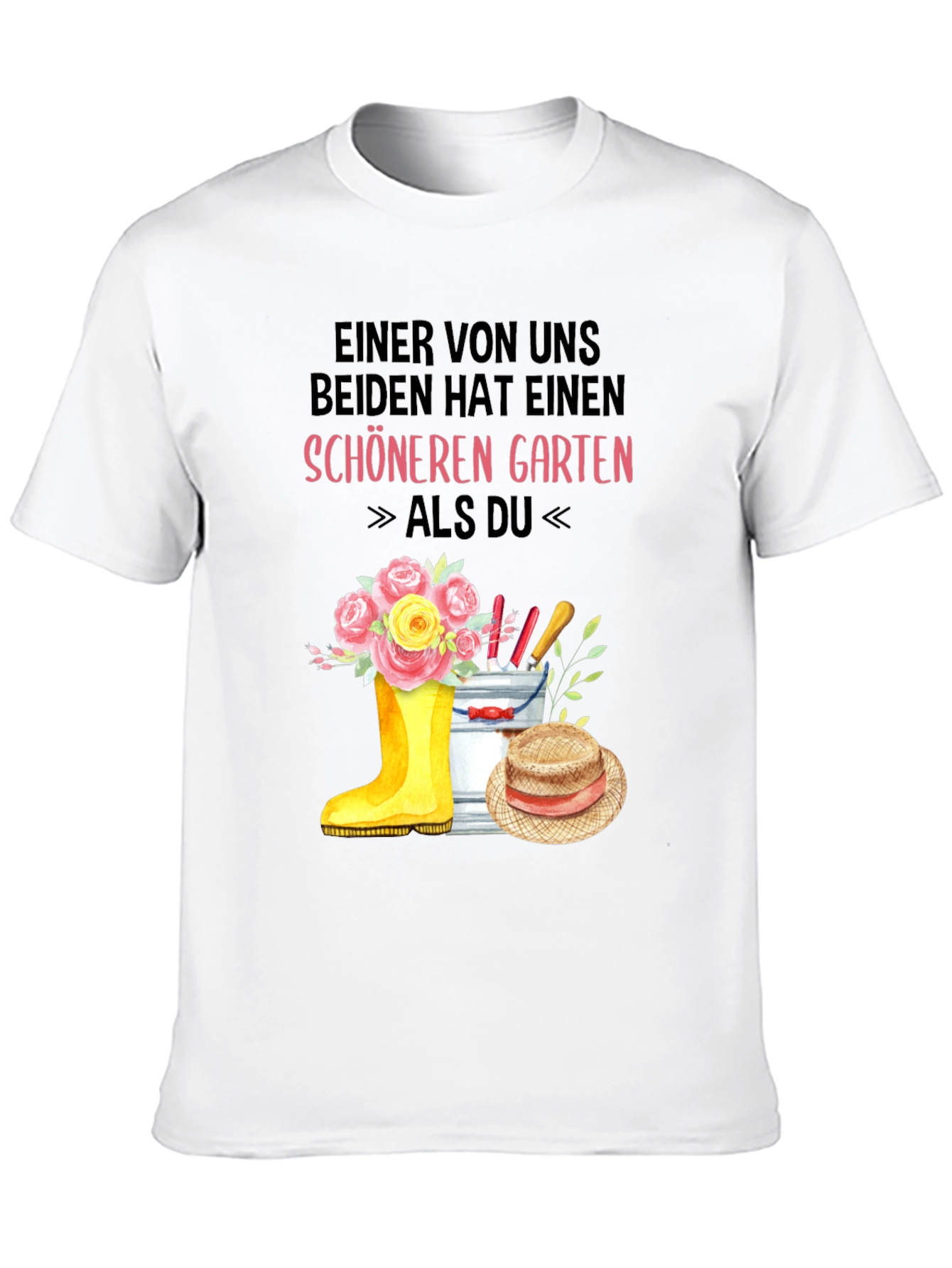 Black Gardener T-Shirt: One Of Us Has a Nicer Garden view 10