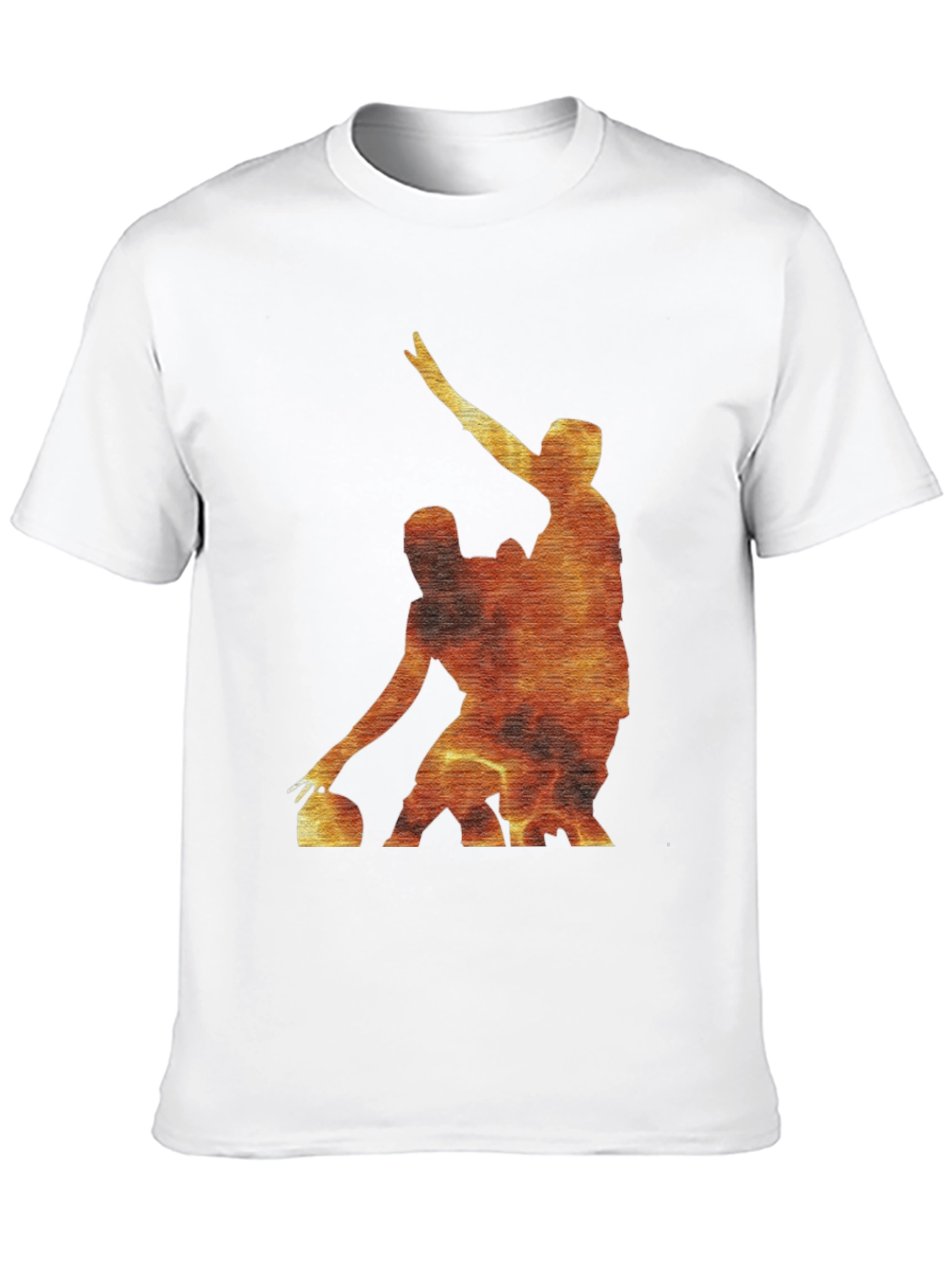 Black Fiery Curling Players Black T-Shirt view 10