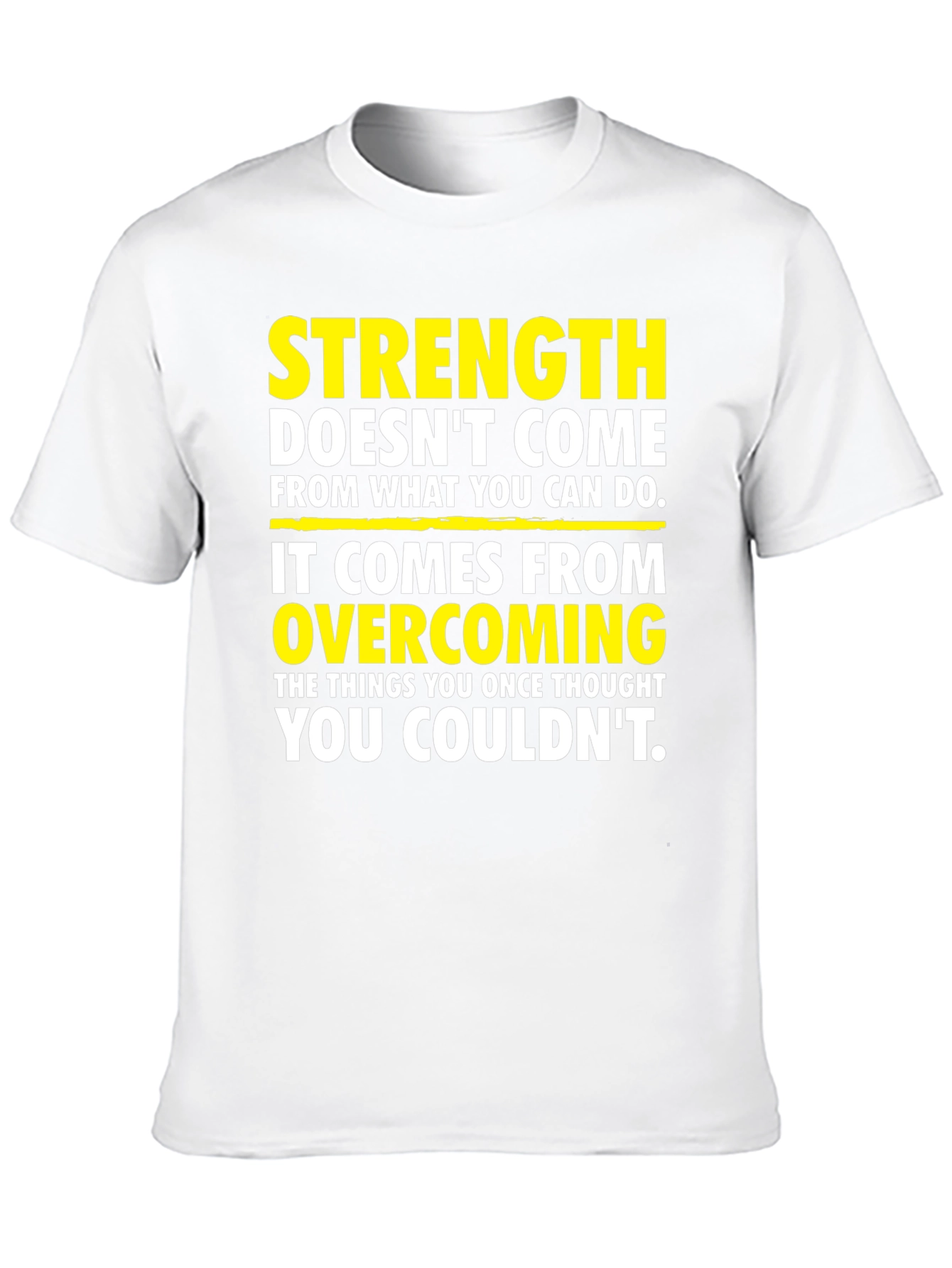 Black Strength Overcoming Graphic T-Shirt view 10