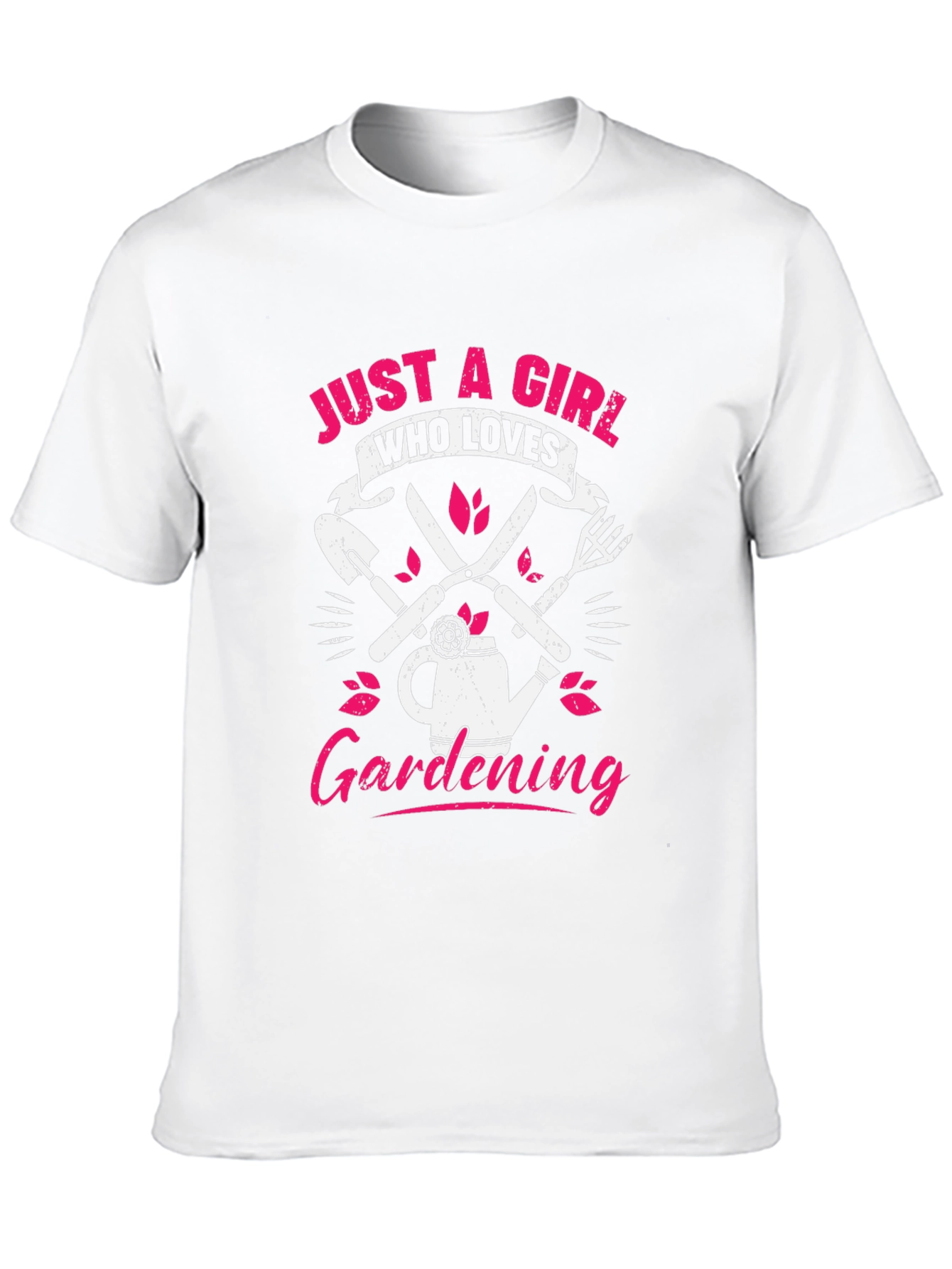 Black Just a Girl Who Loves Gardening T-Shirt view 10