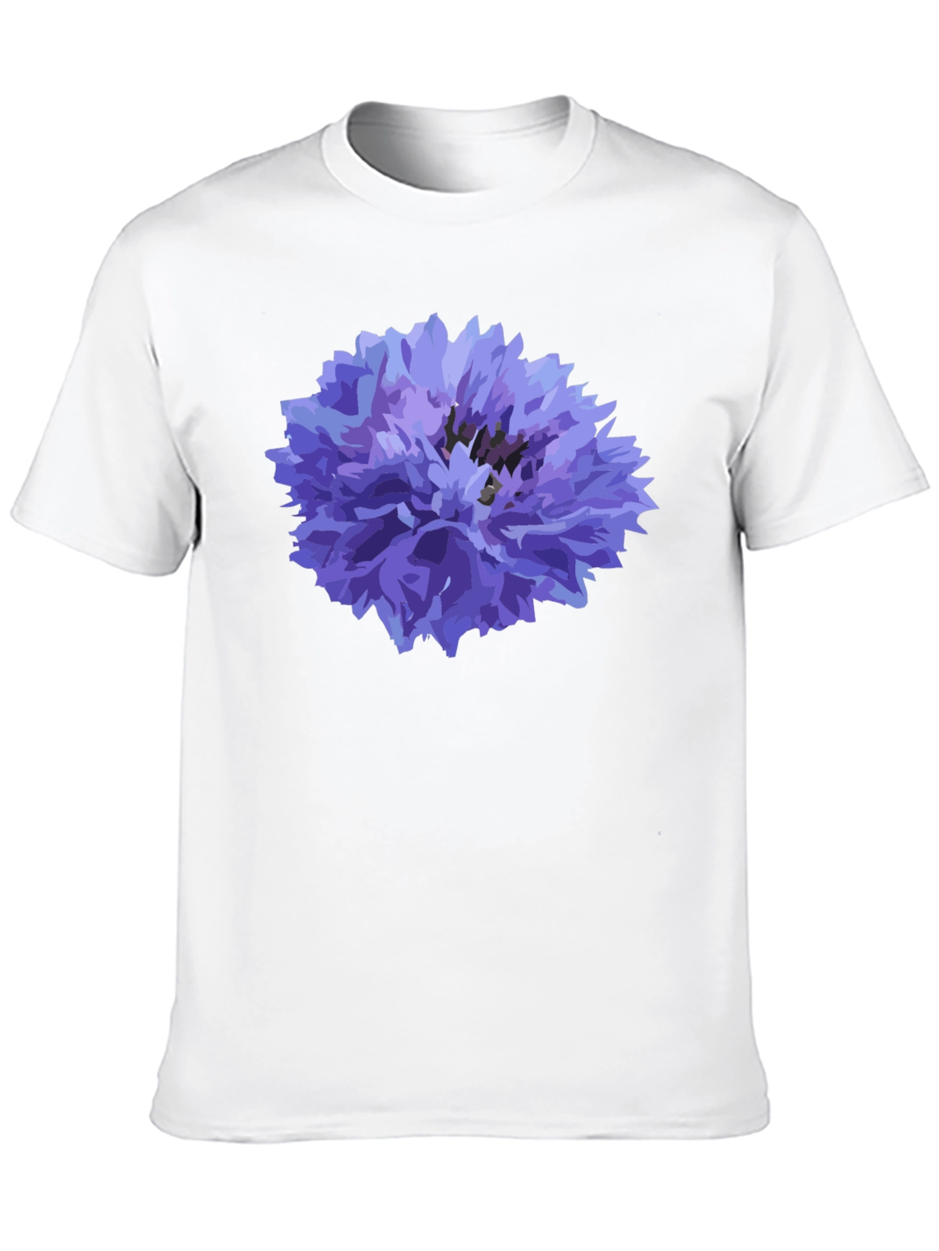 Black Cornflower Black T-Shirt view 10