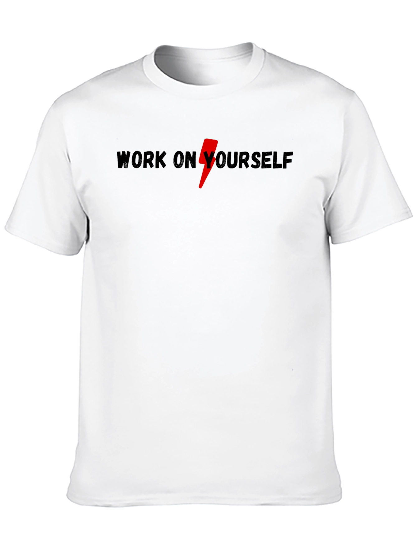 Black Work On Yourself Black Graphic Tee view 10