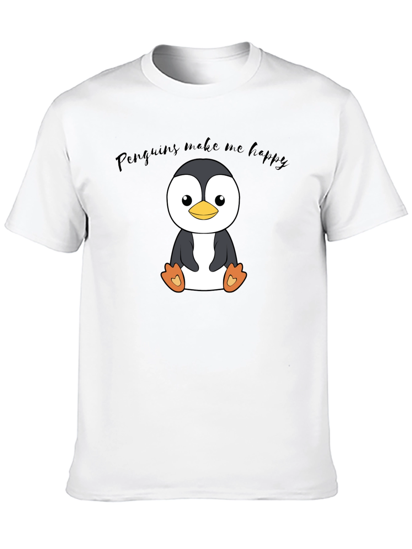 Black Penguin Lover's Black T-Shirt view 10