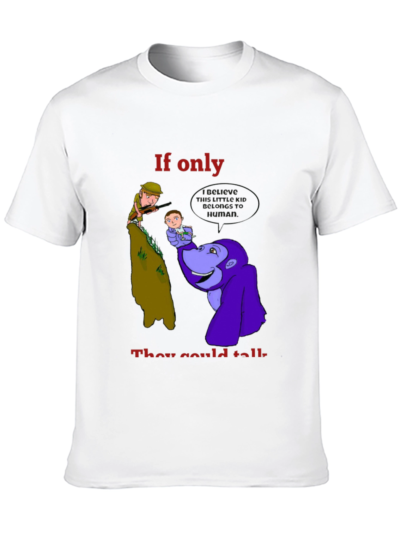 Black If Only They Could Talk T-Shirt view 10