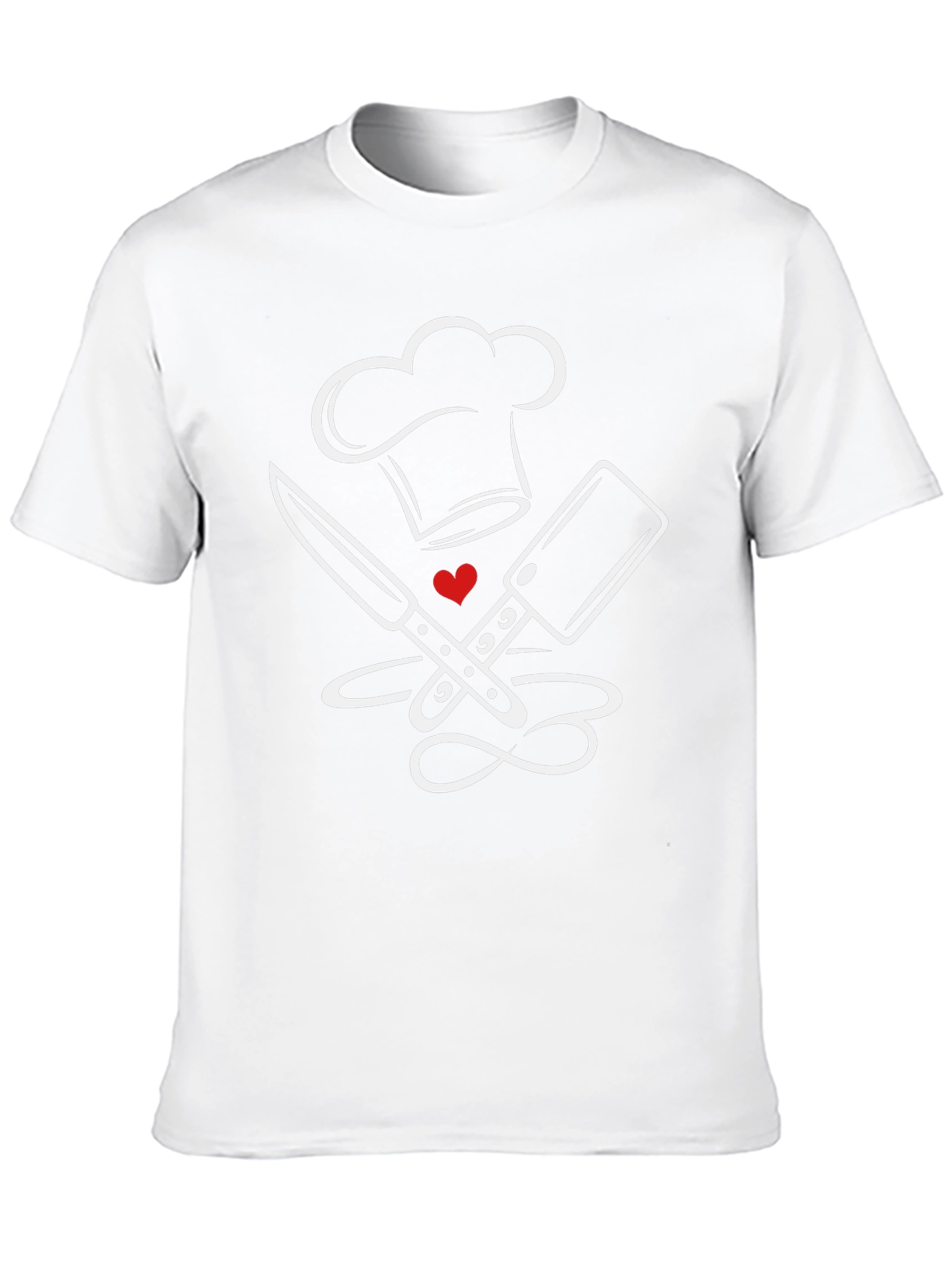 Chef Hat & Crossed Knives Graphic T-Shirt - 10
