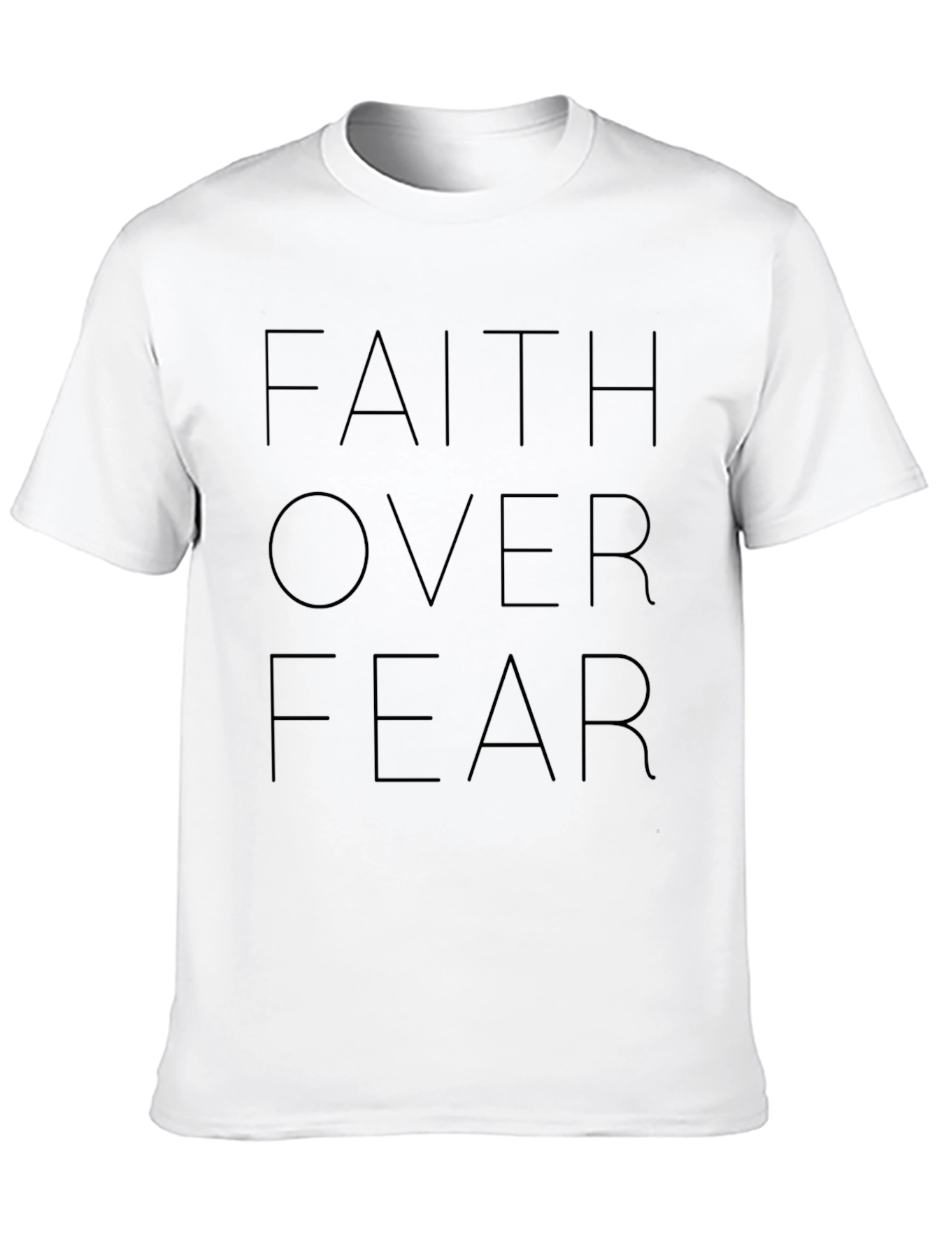 Black Faith Over Fear Graphic T-Shirt view 10