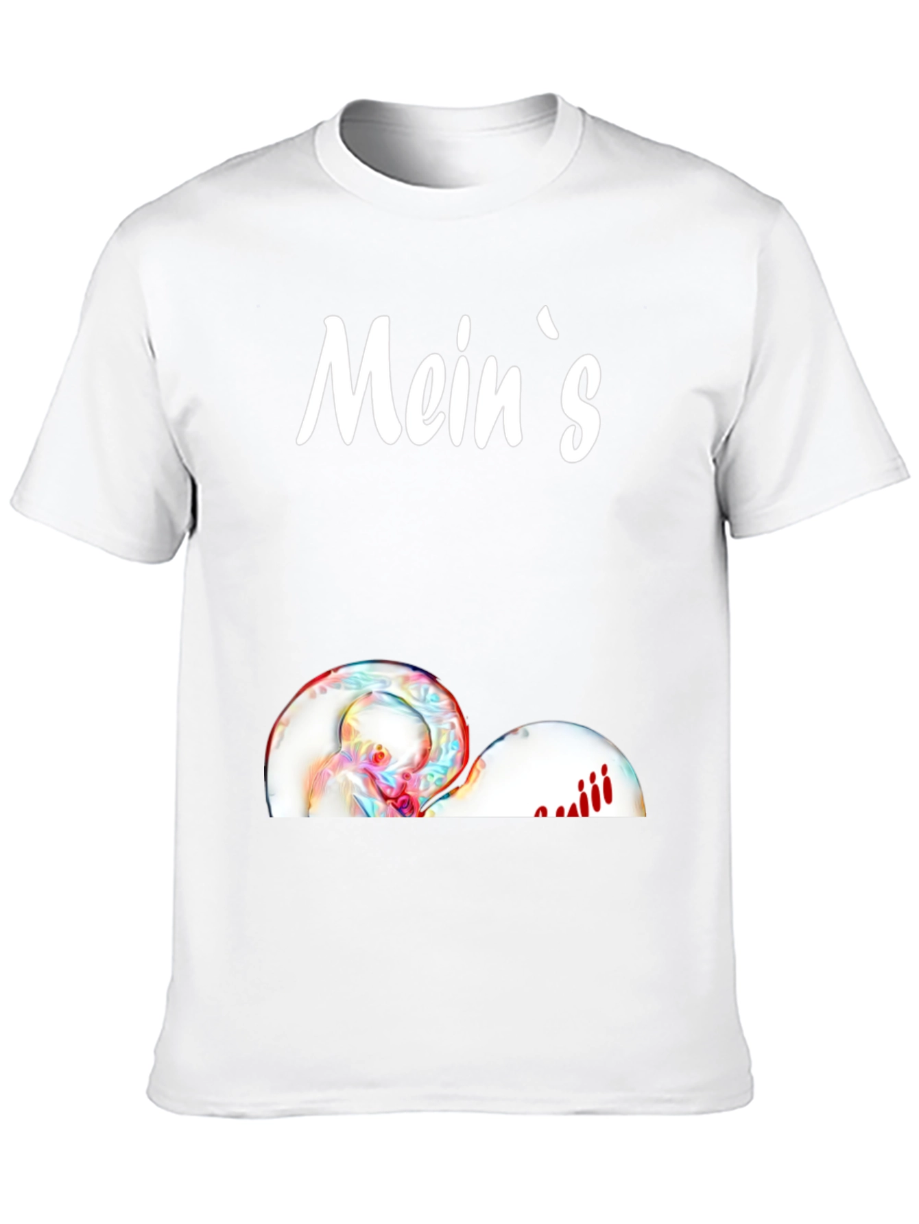 Black Mein's Graphic Tee - Funny Novelty T-Shirt view 10