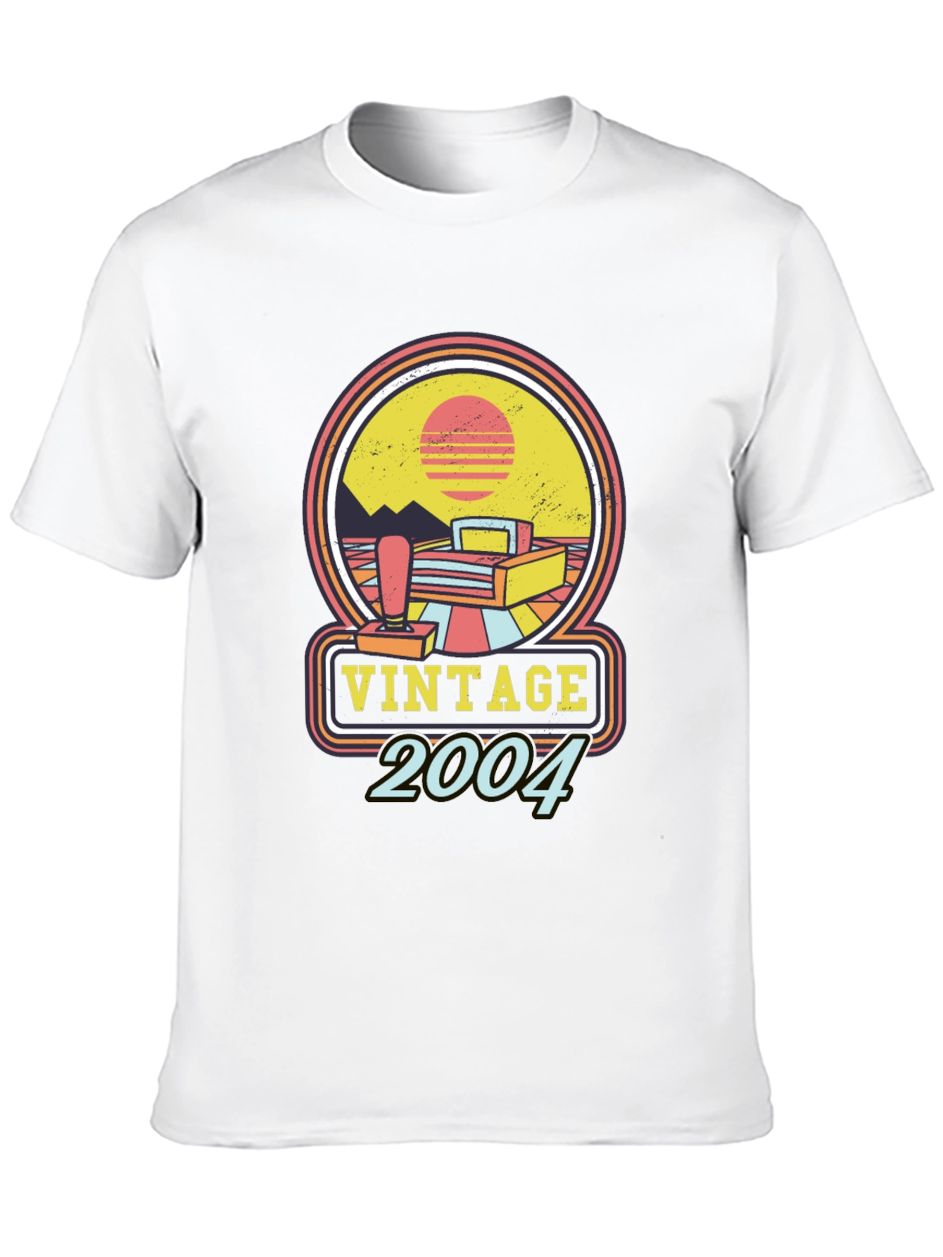 Black Vintage 2004 Gamer T-Shirt - Retro Style view 10