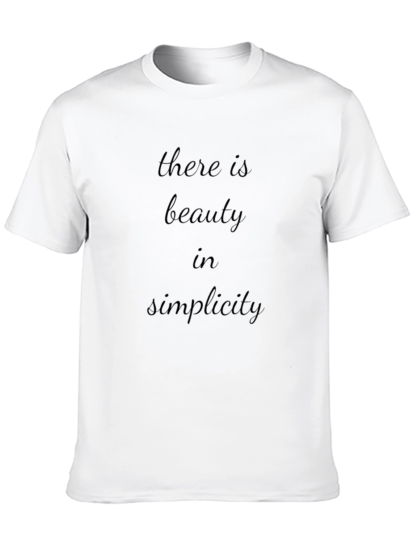 Simplicity Graphic Tee - Stylish Men's Black T-Shirt - 10