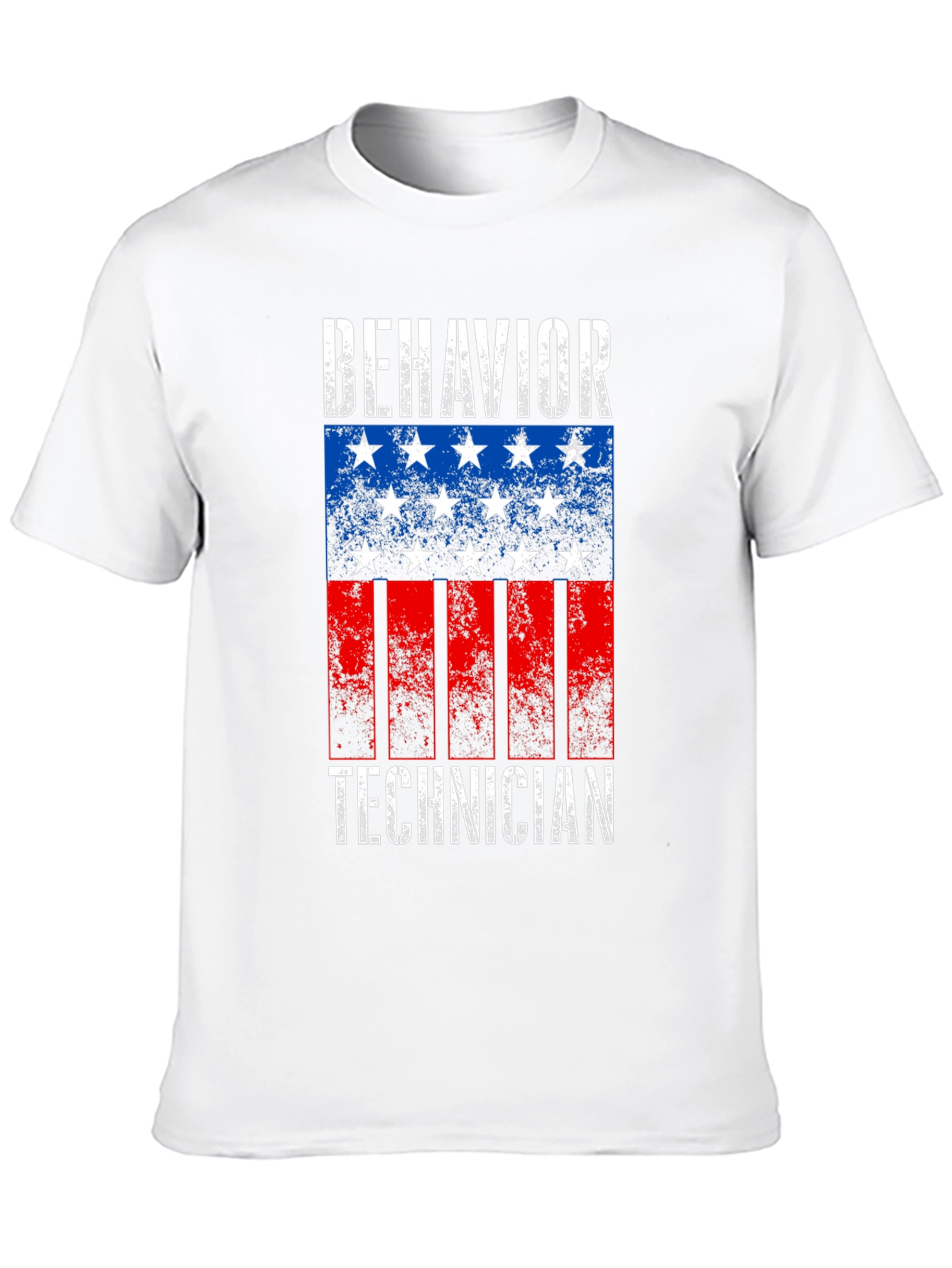 Black Behavior Technician Flag T-Shirt view 10