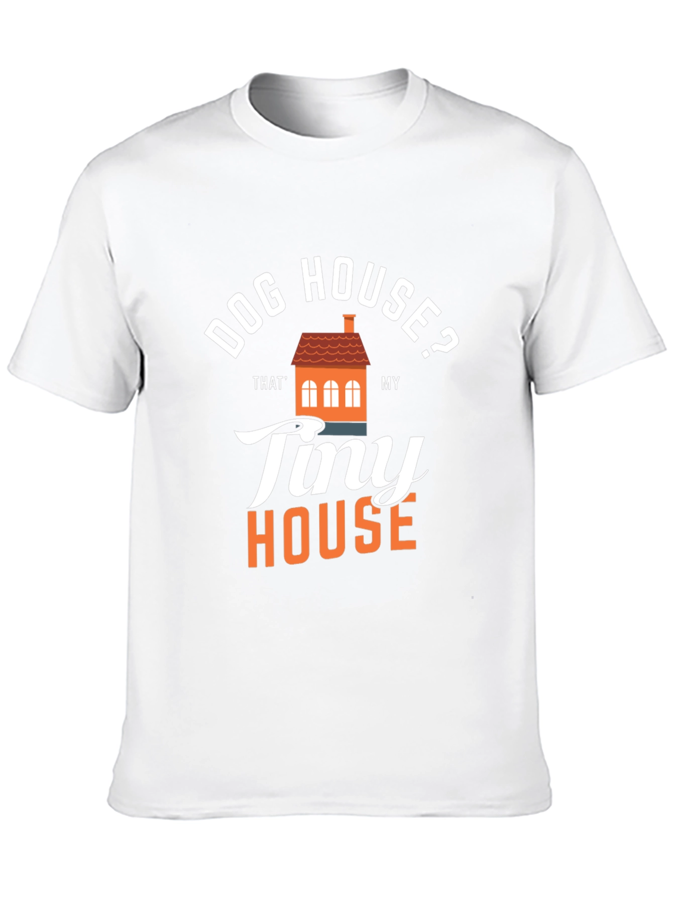 Black Dog House? Tiny House Graphic T-Shirt view 10