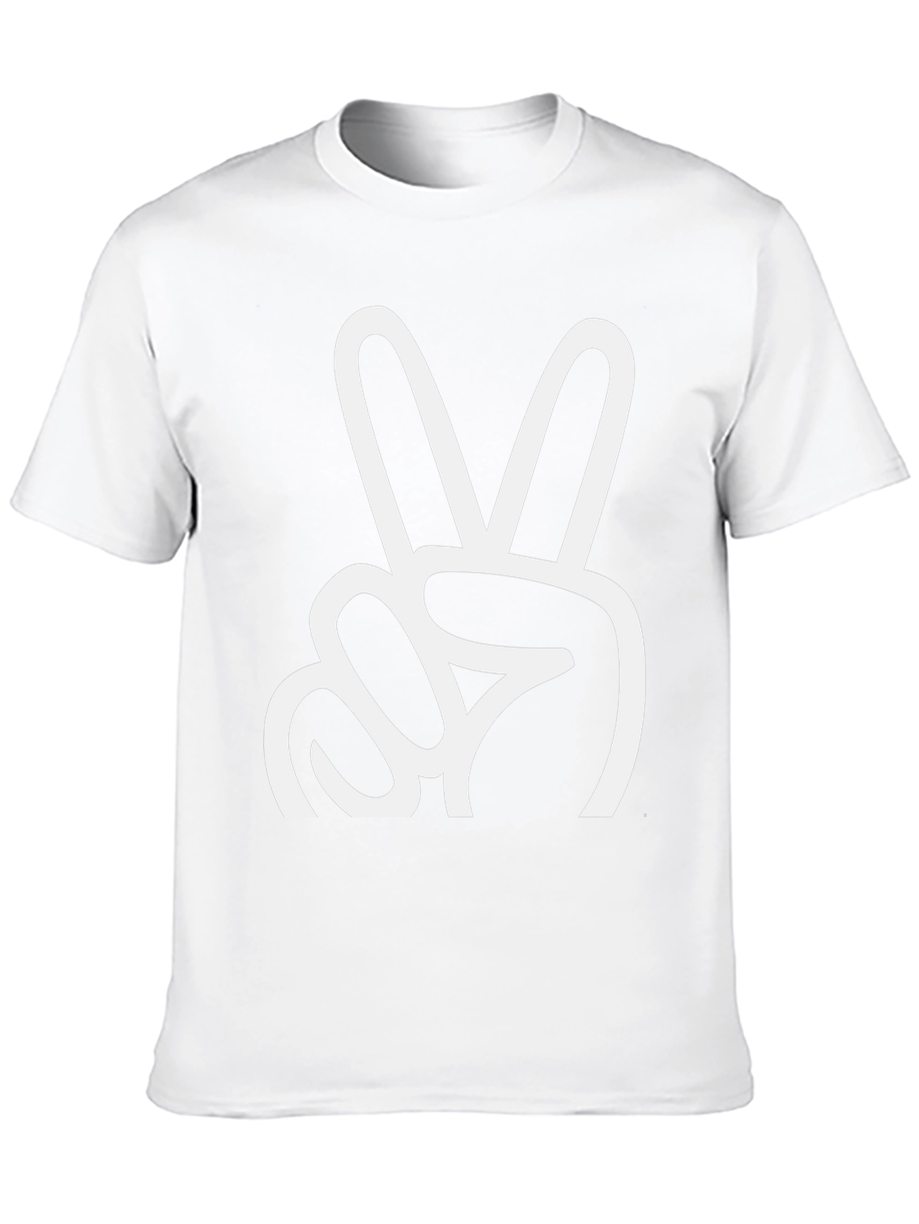 Black Peace Sign Graphic Tee - Classic Black view 10