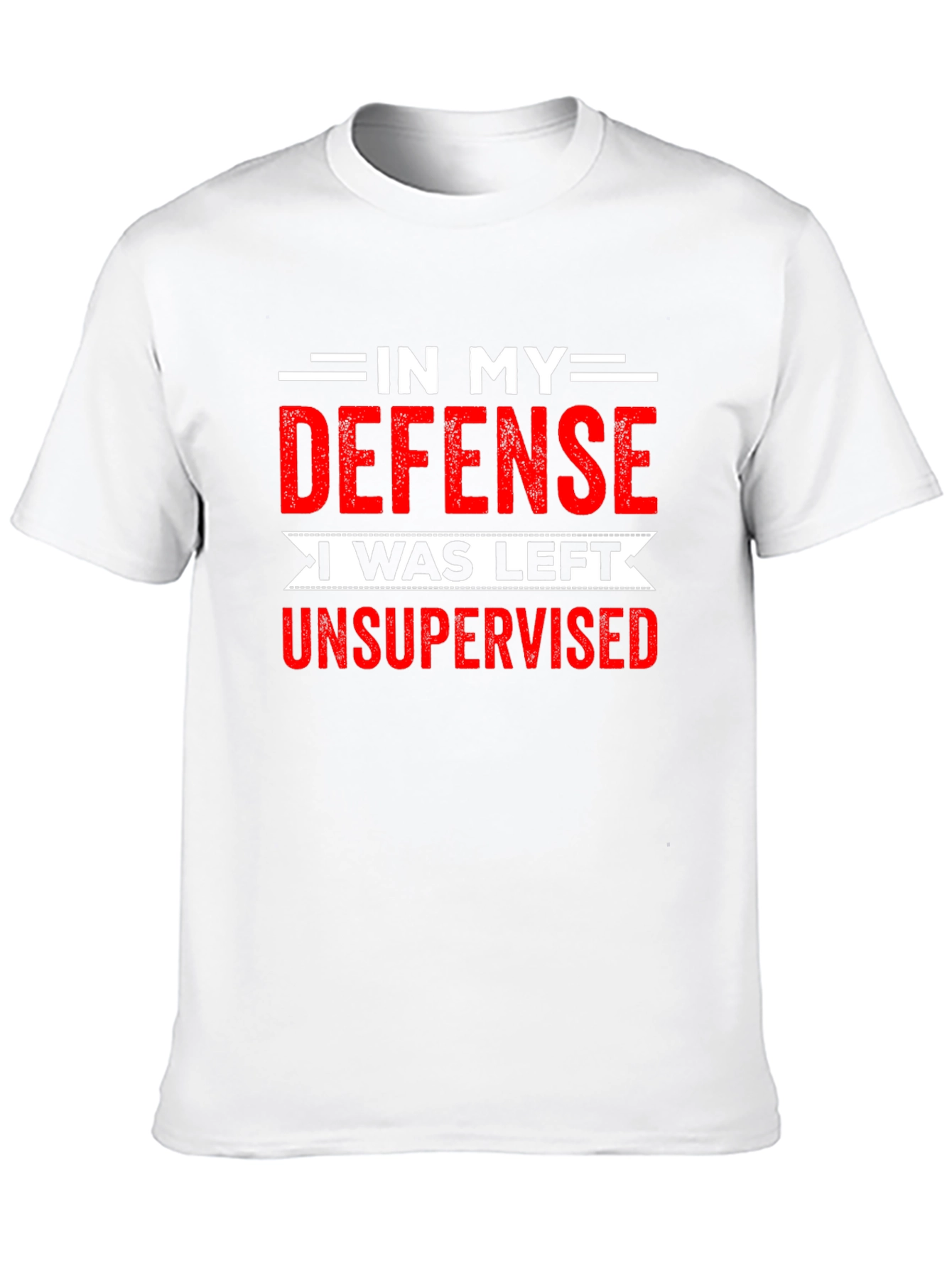 Black Funny Unsupervised T-Shirt view 10
