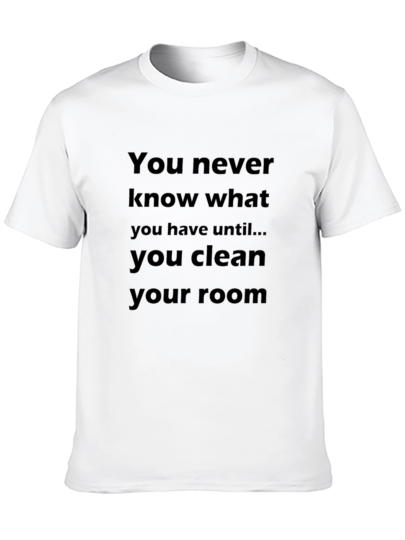 Black Funny "You Never Know" Black T-Shirt view 10
