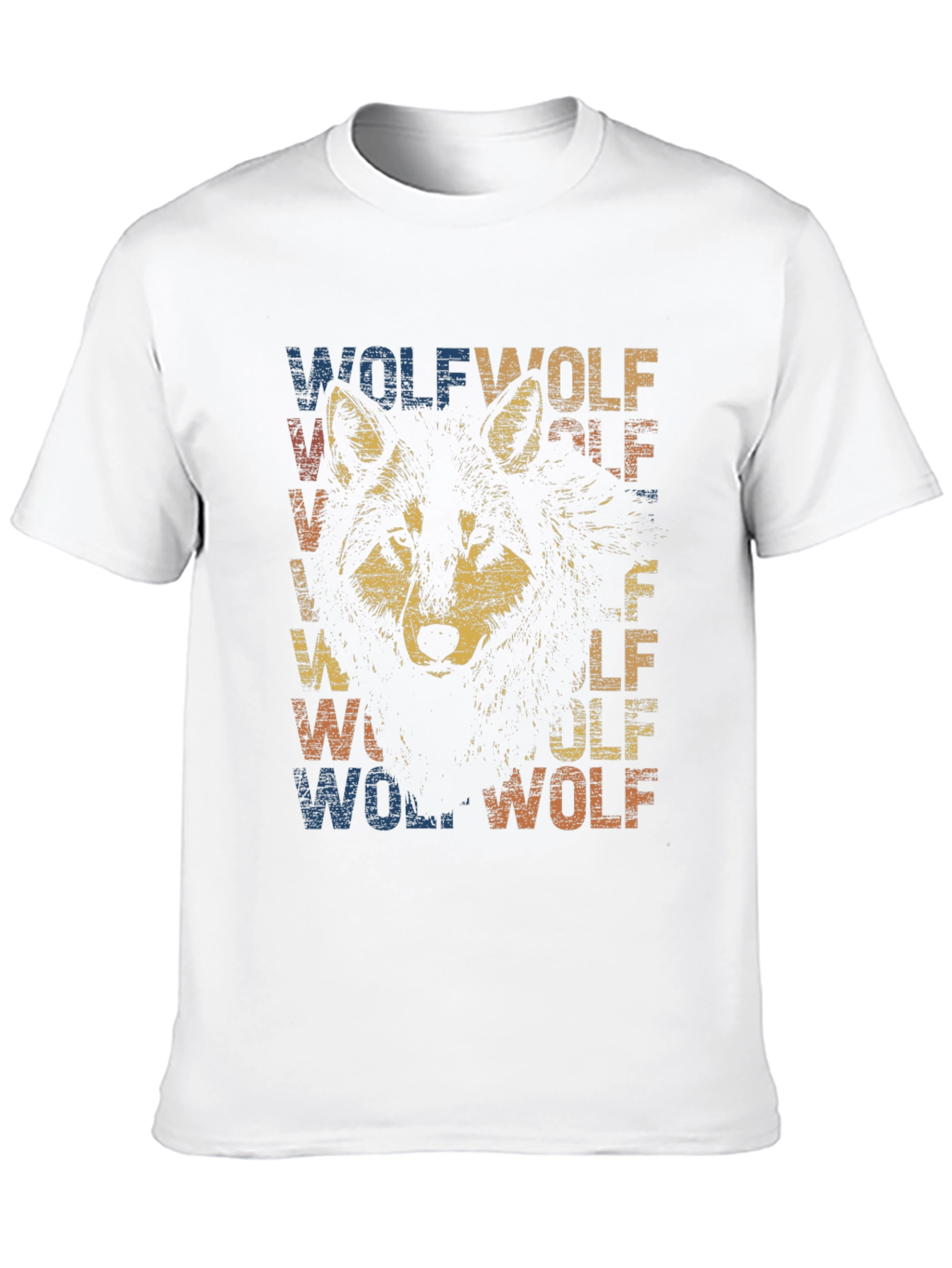 Black Vintage Wolf Graphic T-Shirt - Retro Style Tee view 10