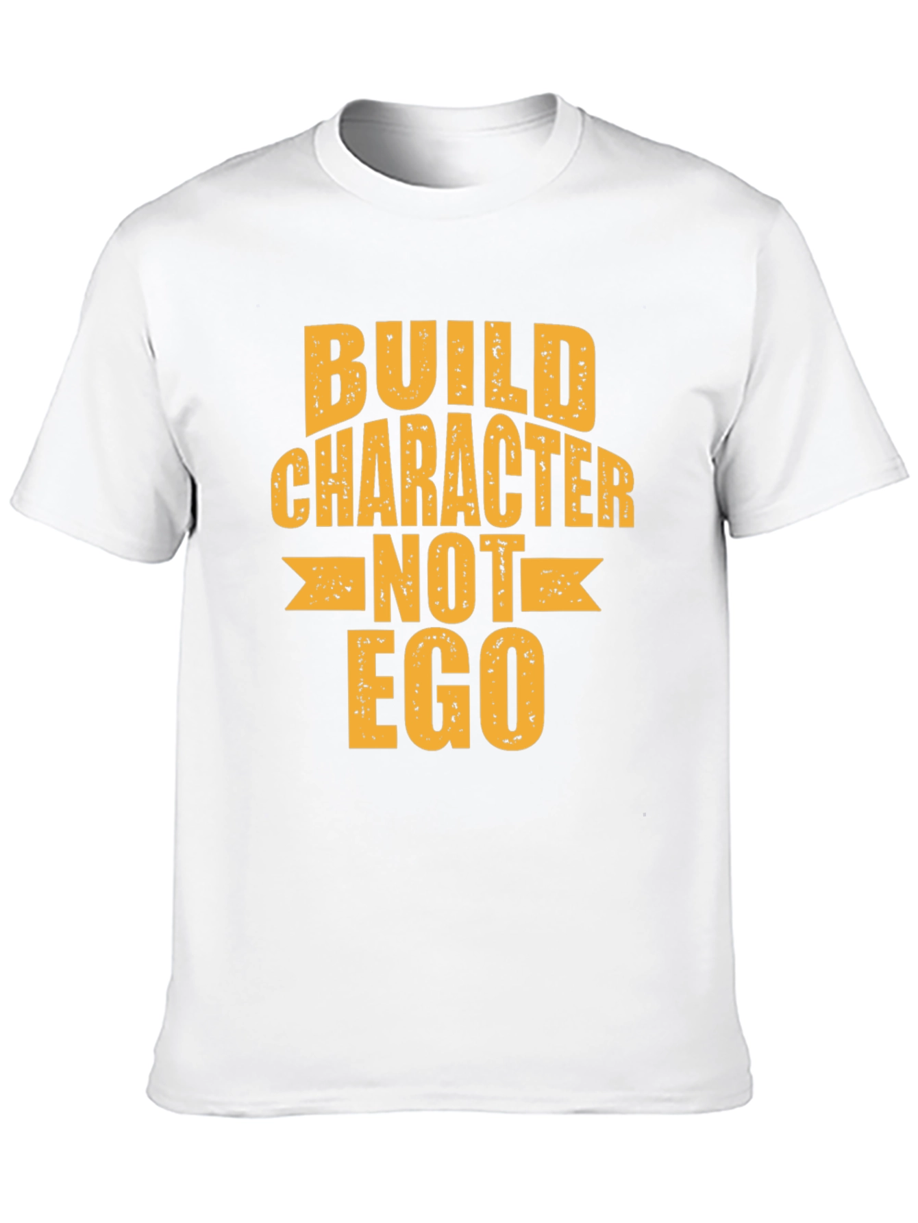 Black Build Character Not Ego Graphic Tee view 10