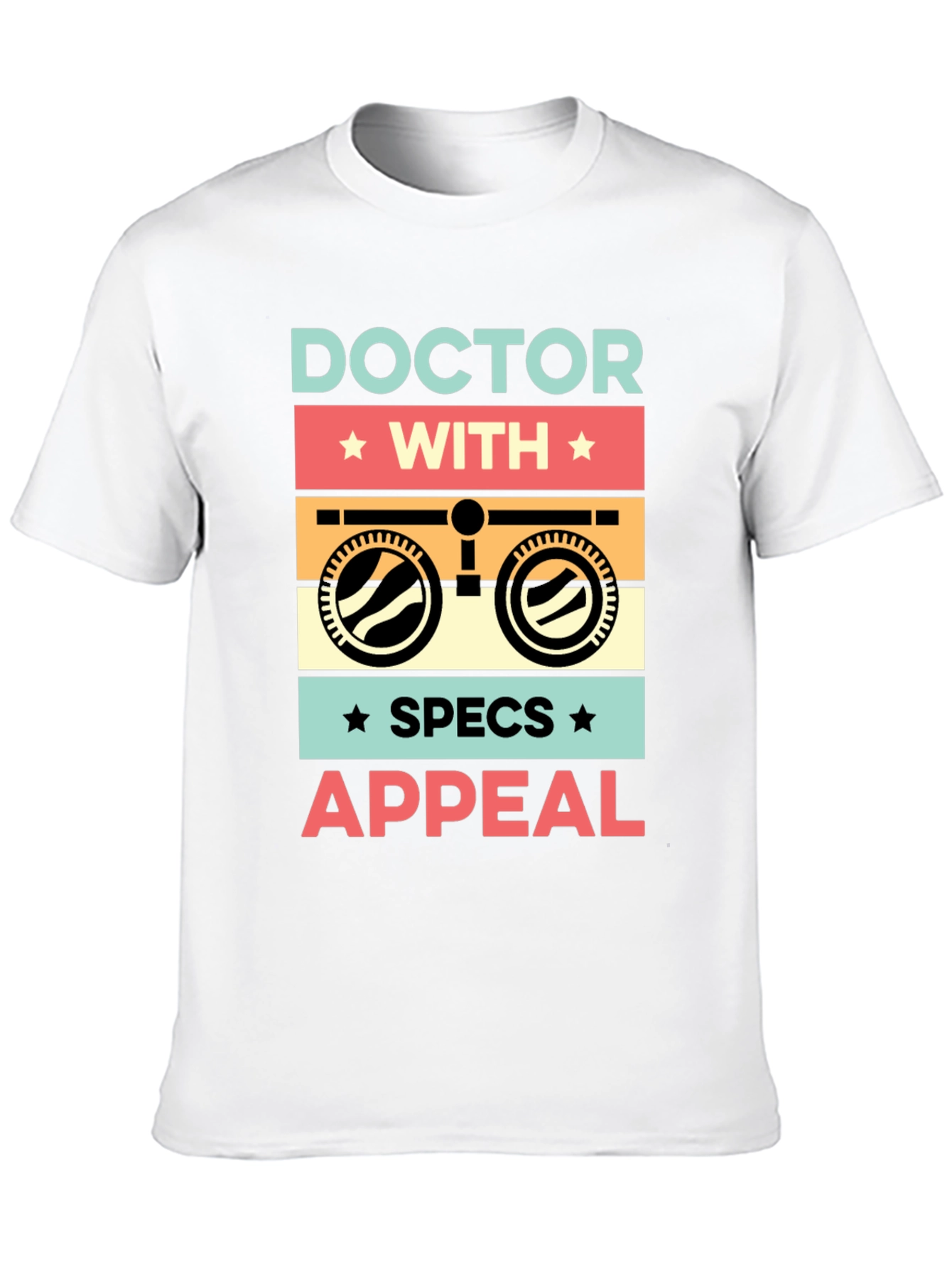 Black Doctor Specs Appeal Graphic T-Shirt view 10