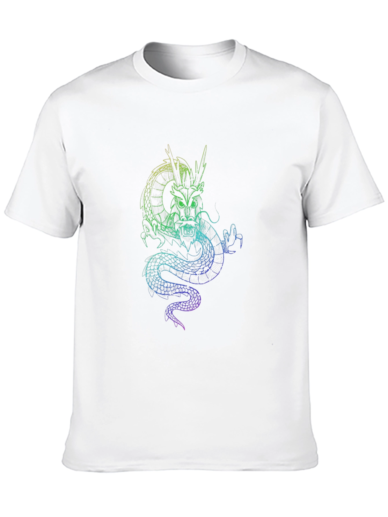 Black Dragon Graphic T-Shirt - Men's Black Tee view 10