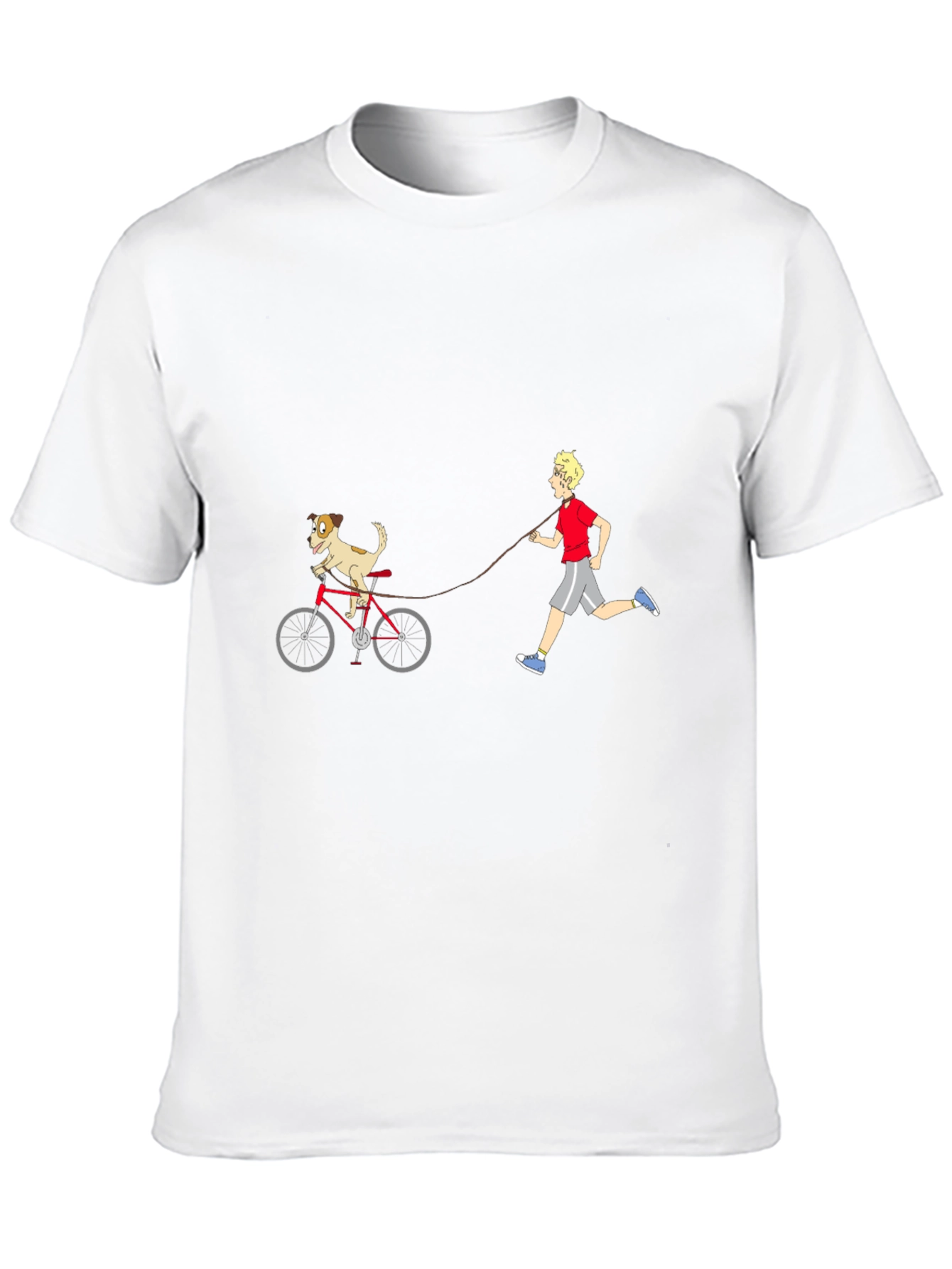 Black Dog on Bike Graphic Tee view 10