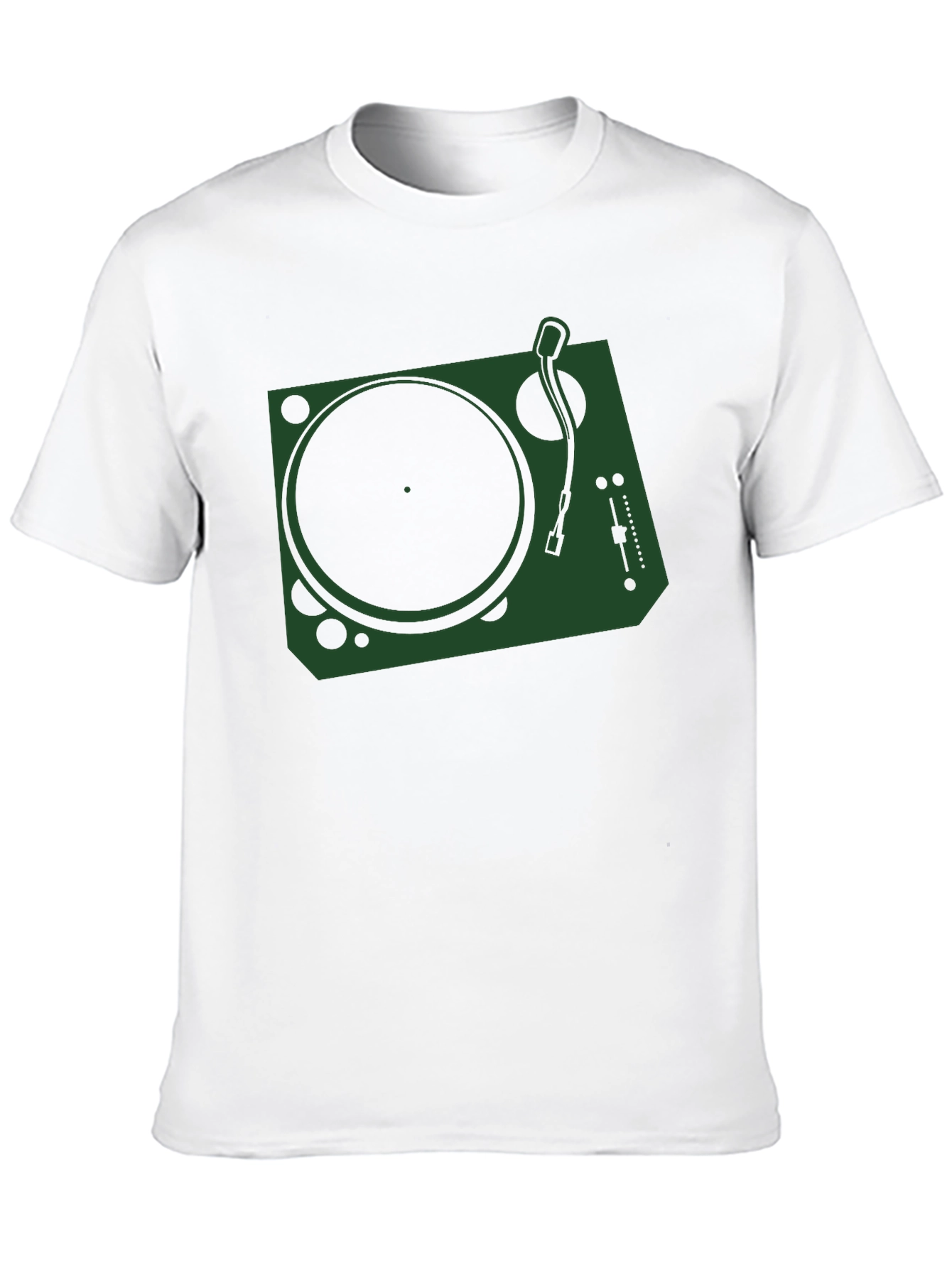 Black DJ Turntable Graphic T-Shirt - Black view 10