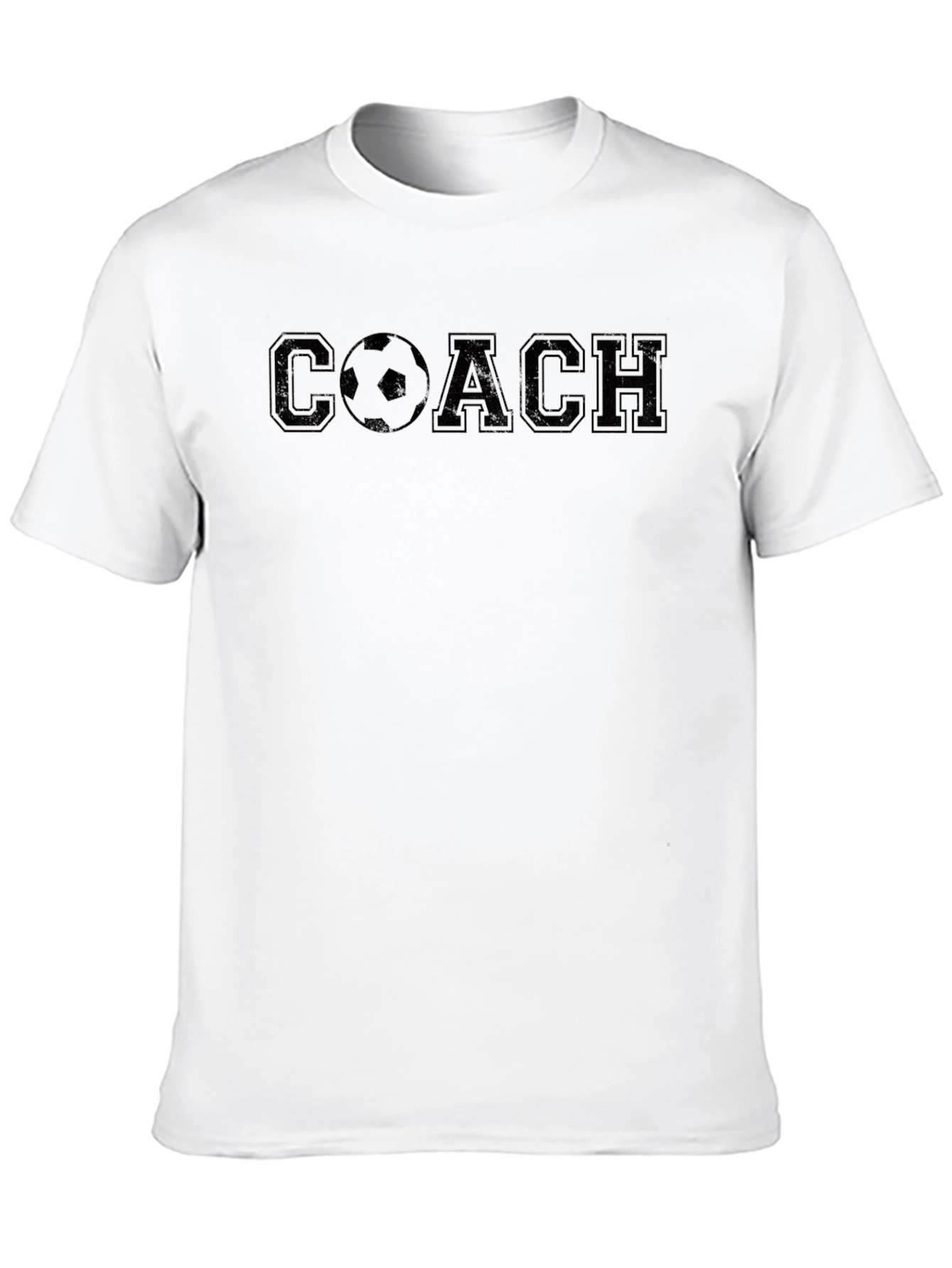 Black Soccer Coach T-Shirt view 10