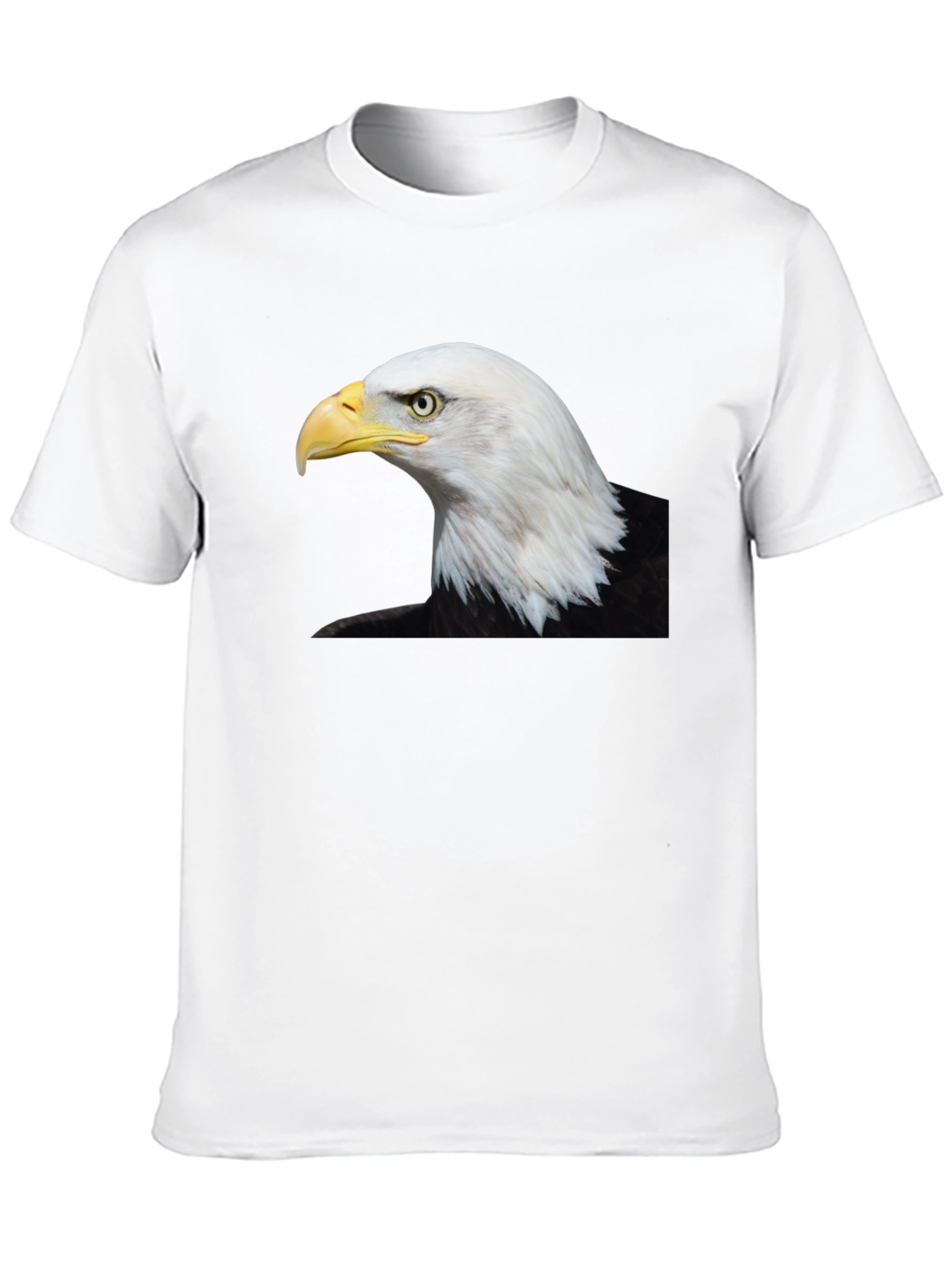 Black Bald Eagle Graphic Black T-Shirt view 10