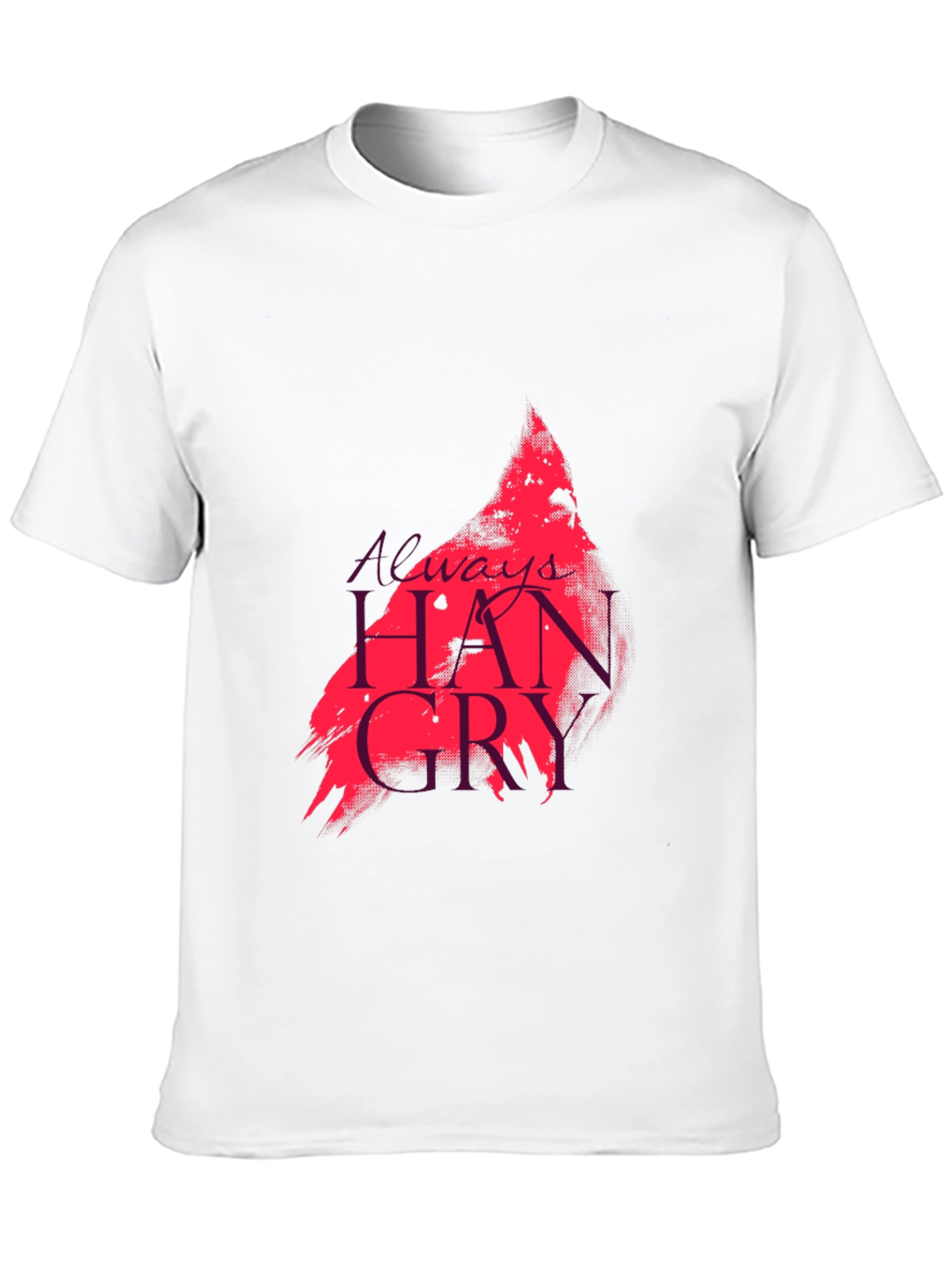 Black Always Hangry Graphic Tee - Black Cotton T-Shirt view 10