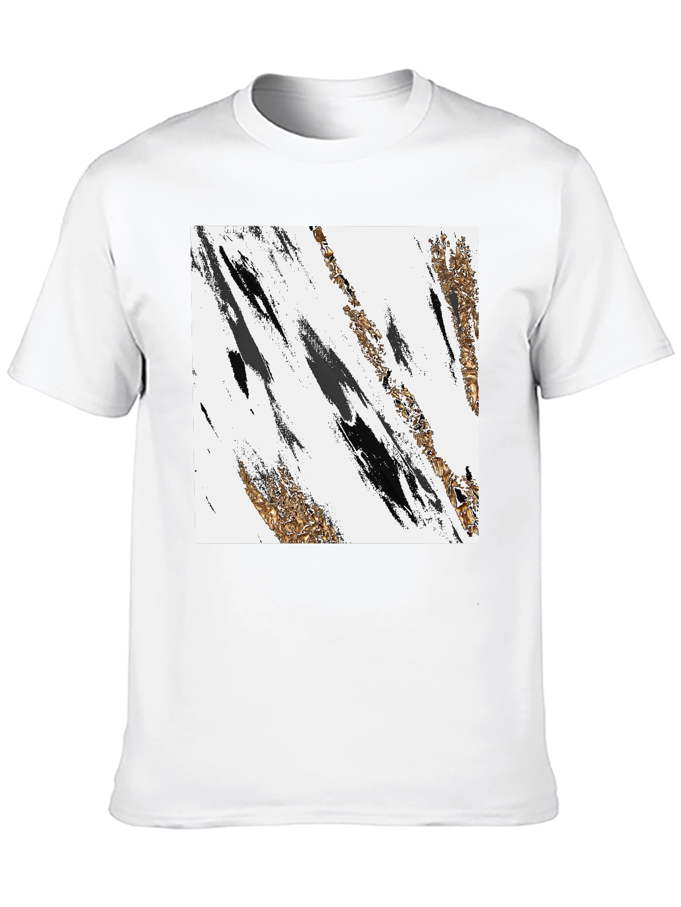Black Abstract Art Black T-Shirt view 10
