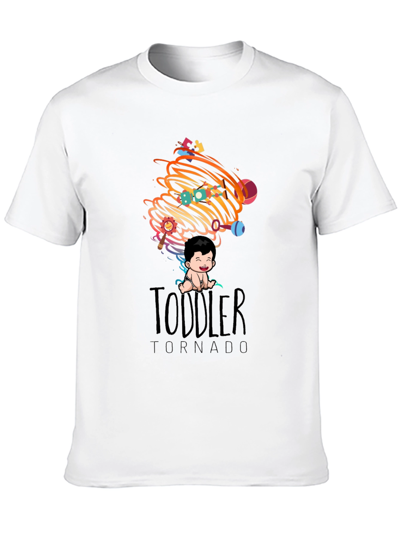 Black Toddler Tornado Graphic Tee view 10