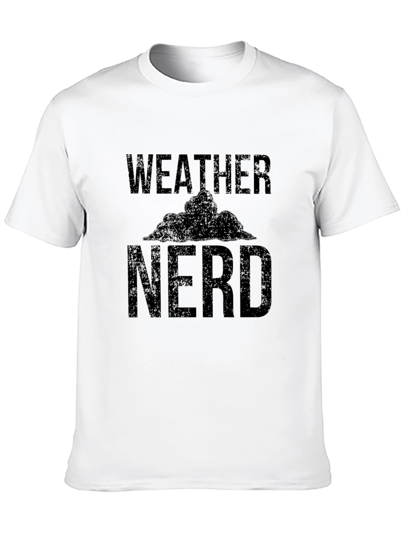 Black Weather Nerd Black T-Shirt view 10