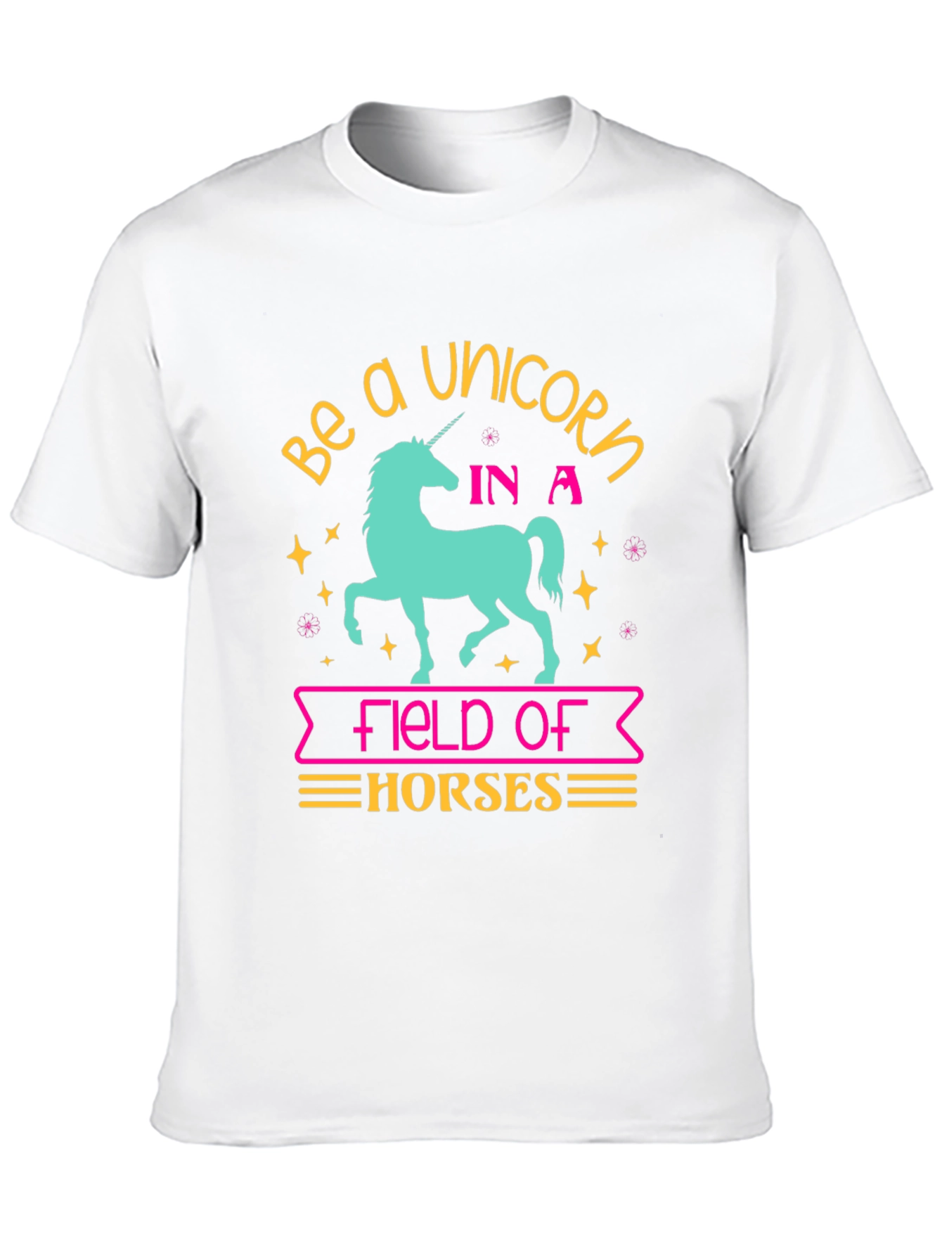 Black Be a Unicorn T-Shirt - Fun Graphic Tee view 10