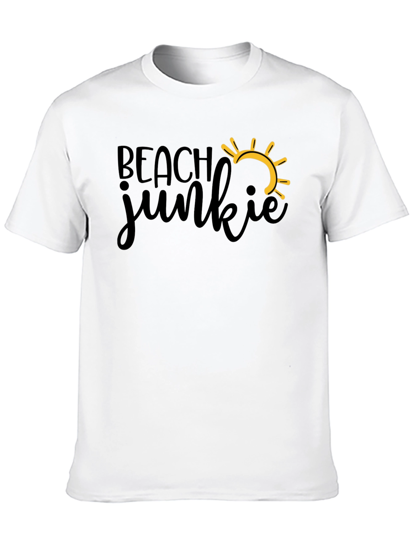 Black Beach Junkie T-Shirt - Summer Fun Tee view 10