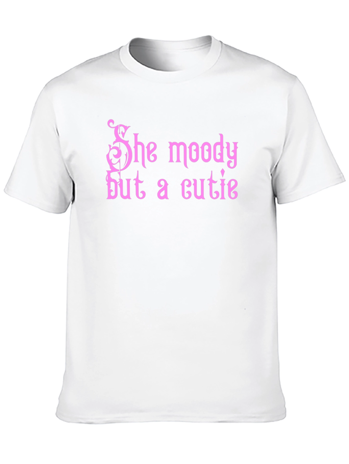 Black She Moody But A Cutie Graphic Tee view 10