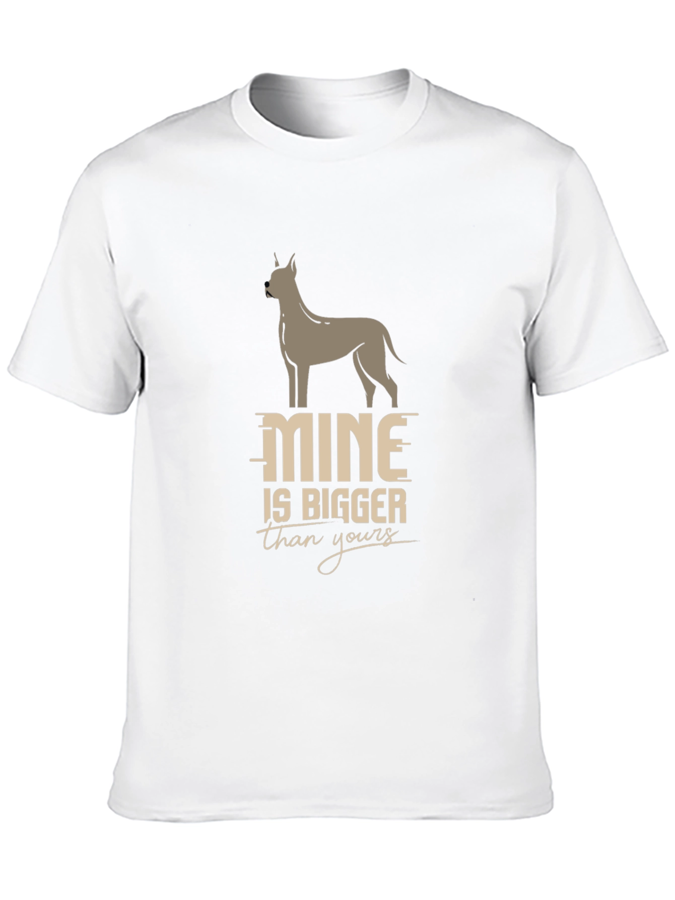 Black Mine is Bigger Funny Dog T-Shirt view 10