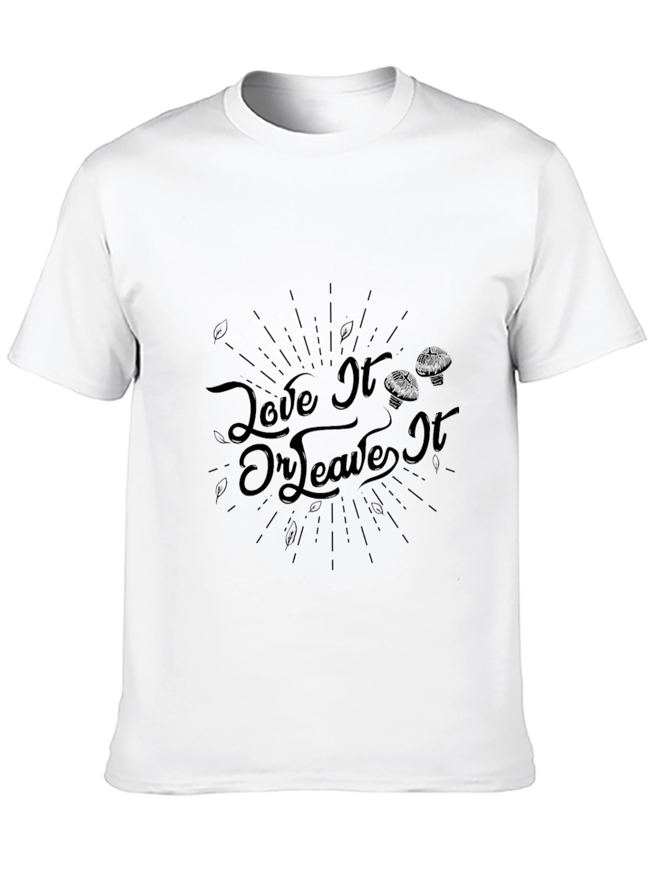 Black Love It or Leave It Black T-Shirt view 10