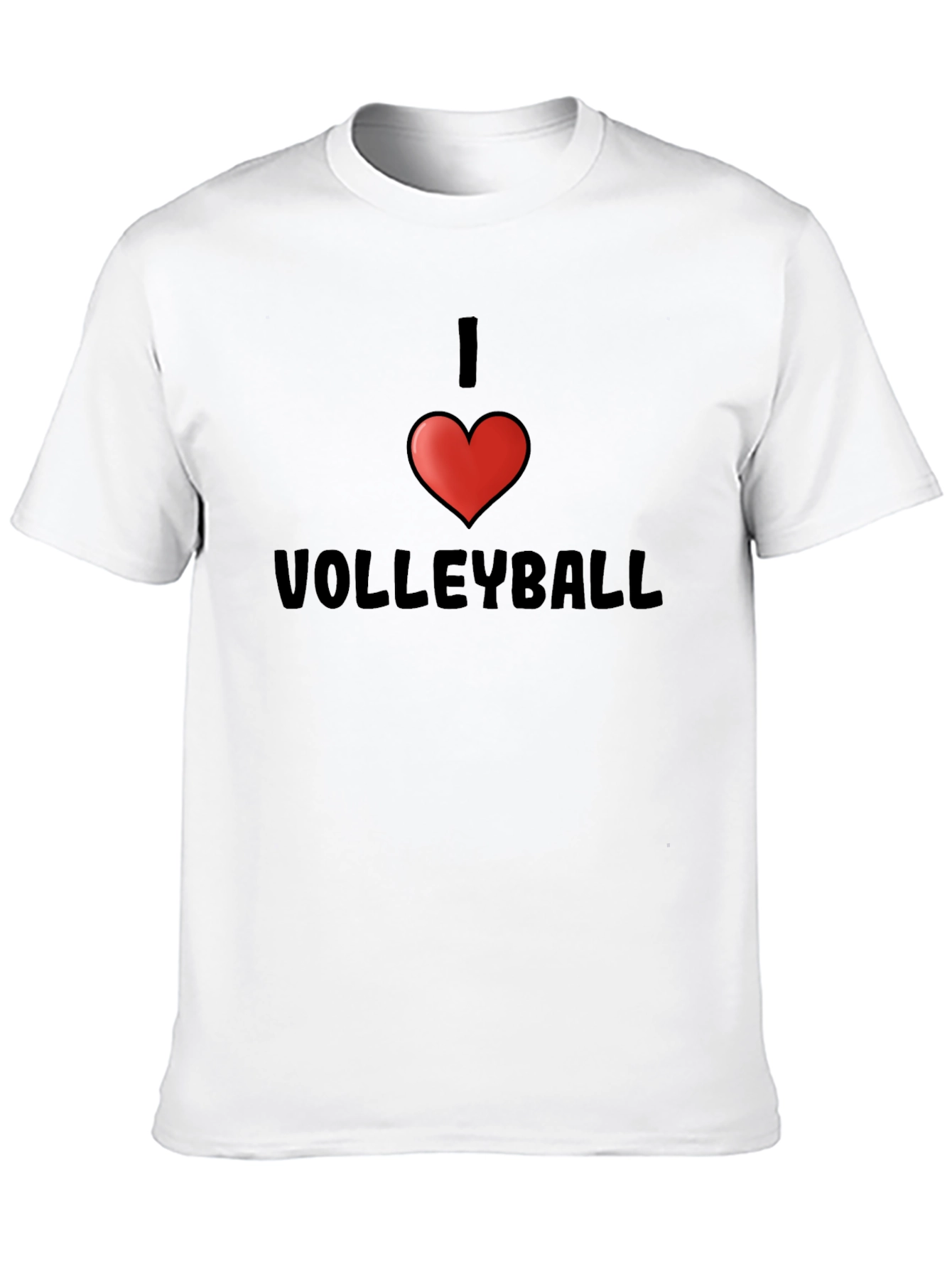 Black I Heart Volleyball T-Shirt - Black Short Sleeve view 10