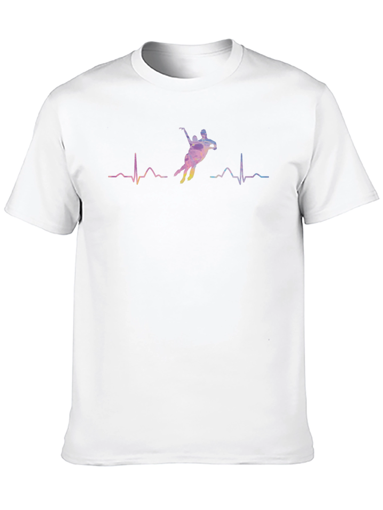 Black Dancing Heartbeat Graphic Tee - Stylish Comfort view 10