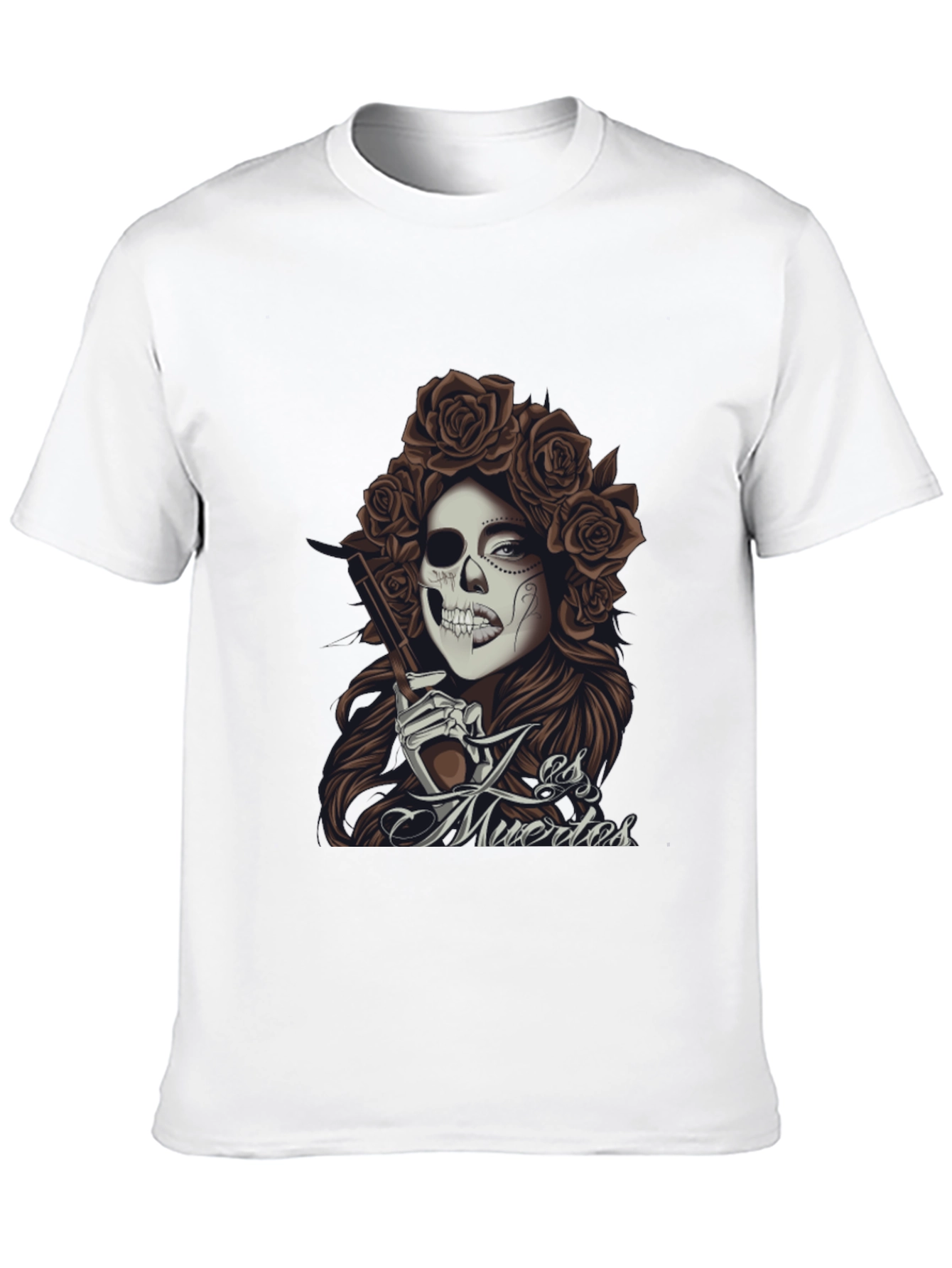 Black Day of the Dead Graphic Tee - La Es Muertos view 10