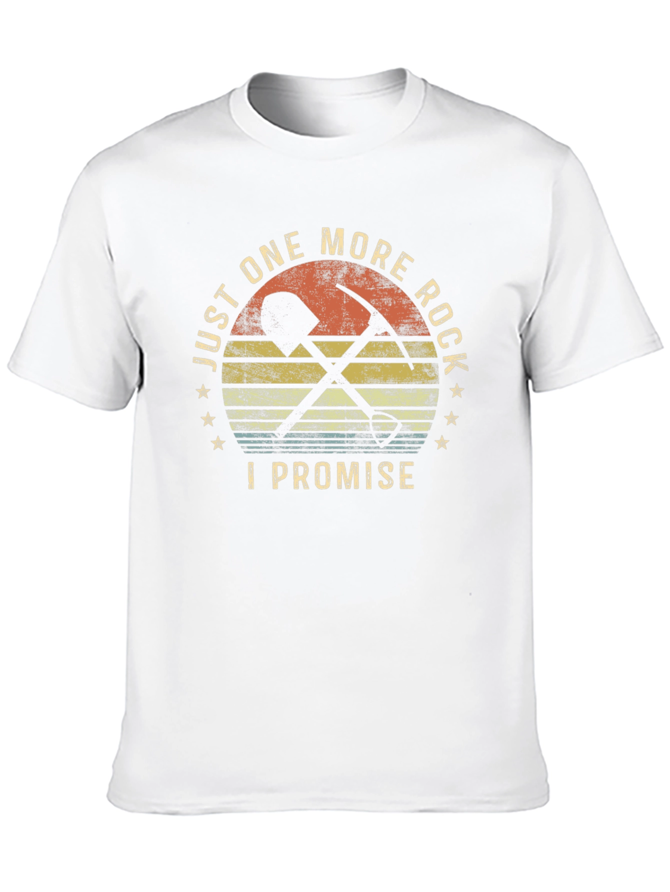 Black Just One More Rock T-Shirt, Geology, Prospecting view 10