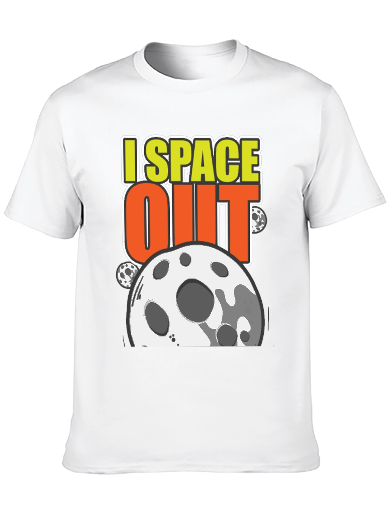 Black I Space Out T-Shirt - Black Cotton Blend view 10