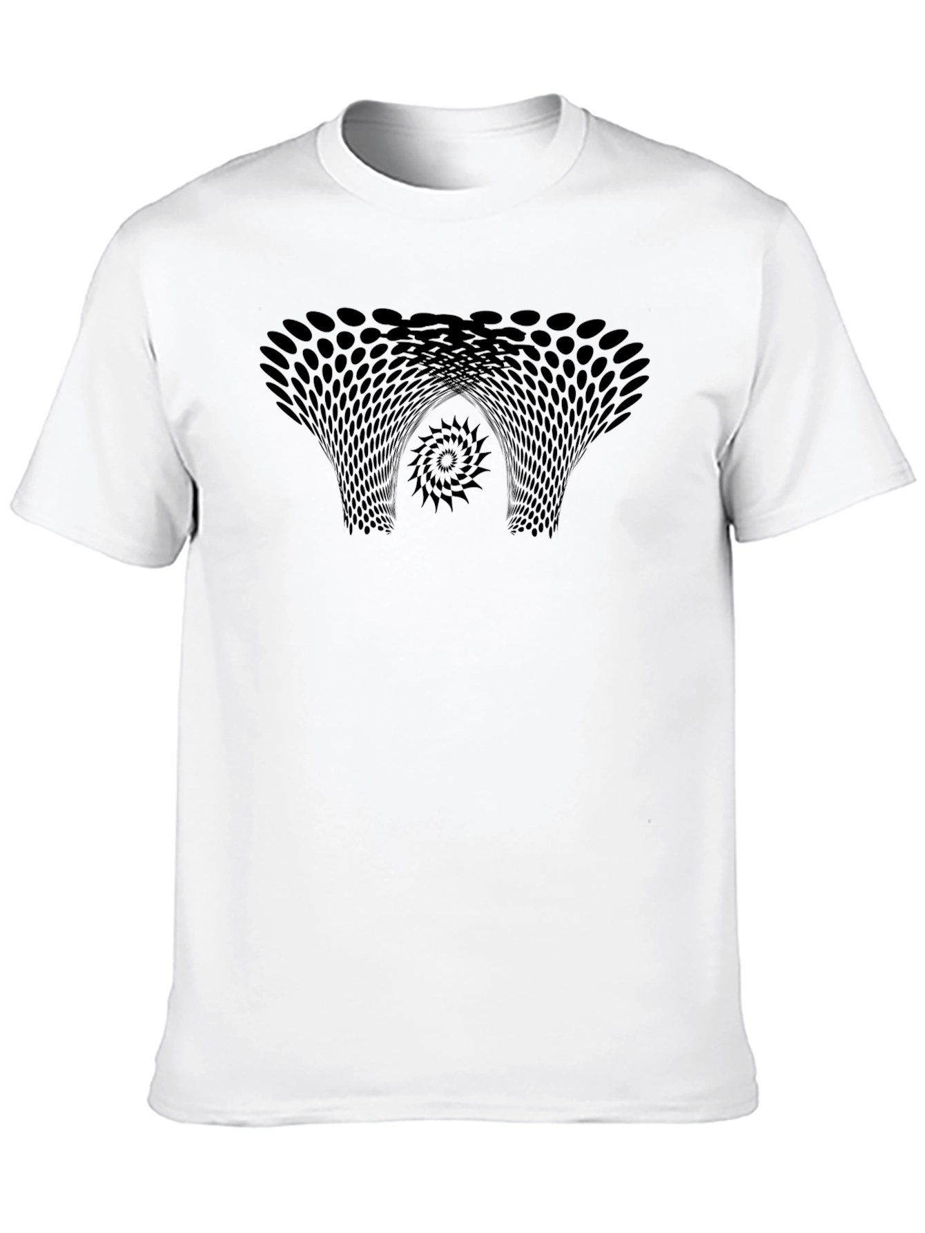 Abstract Vortex Black T-Shirt - Modern Graphic Tee - 10