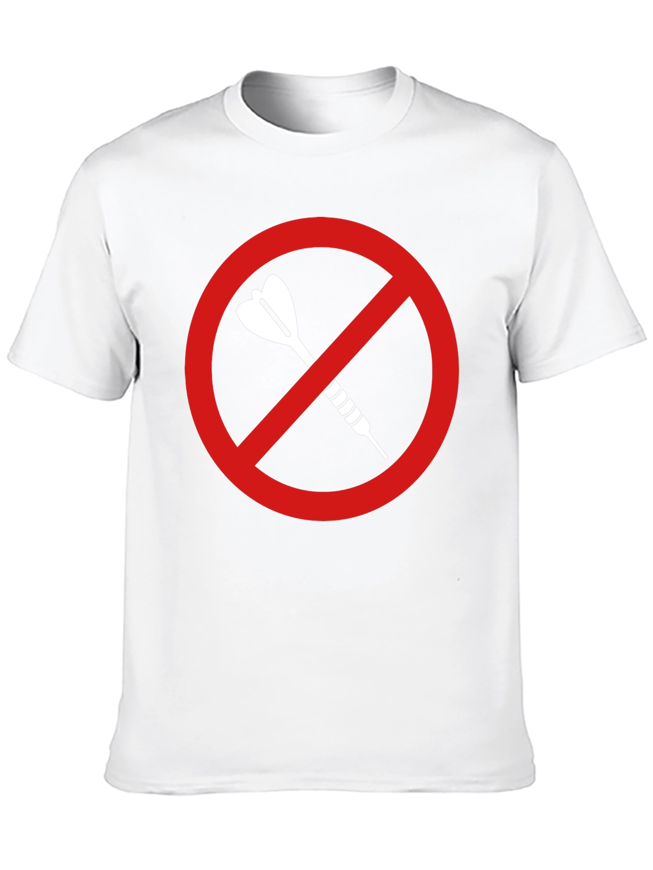 Black No Darts Allowed T-Shirt - Dart Game Ban Tee view 10