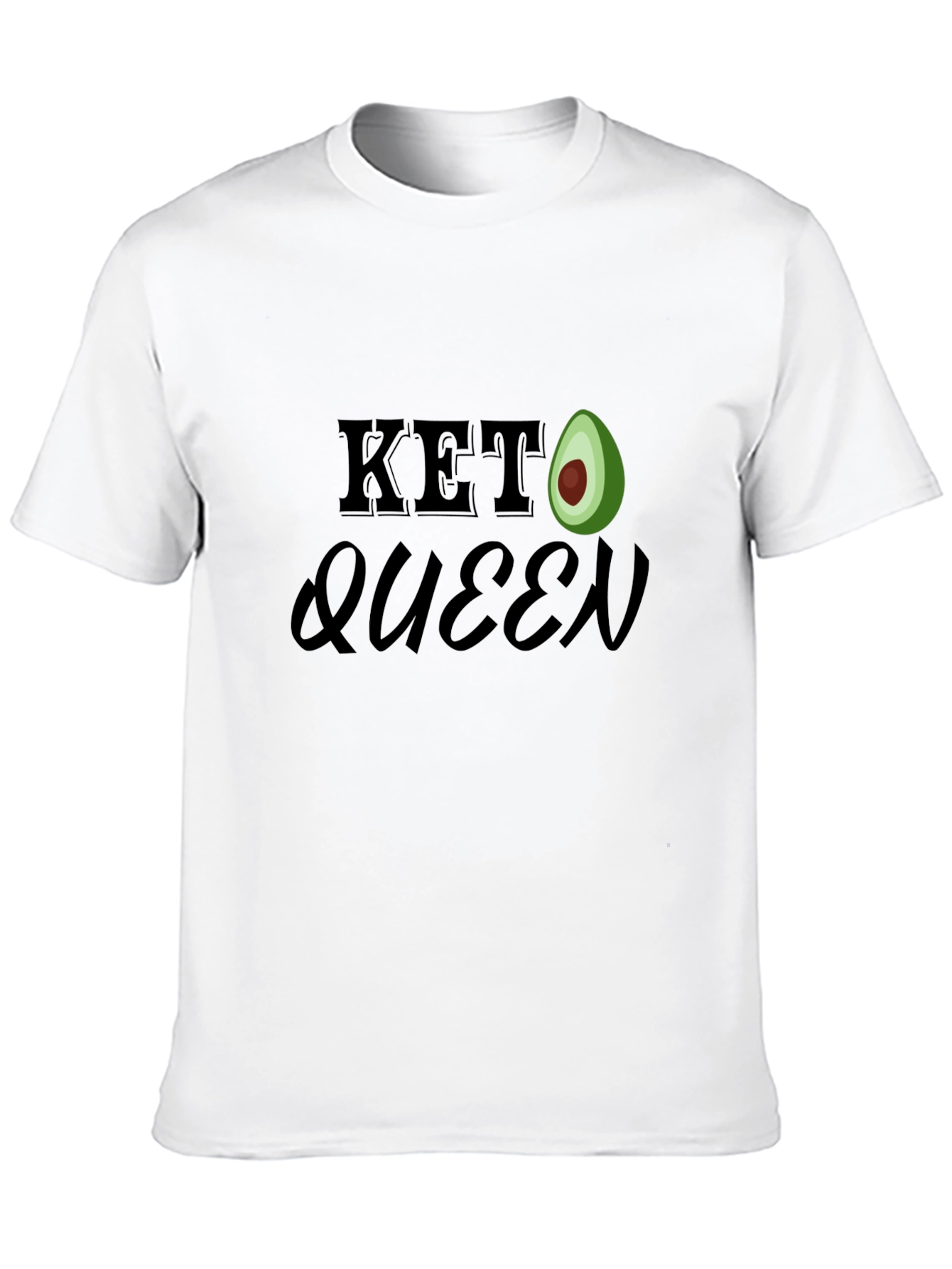 Black Keto Queen Avocado T-Shirt - Black view 10