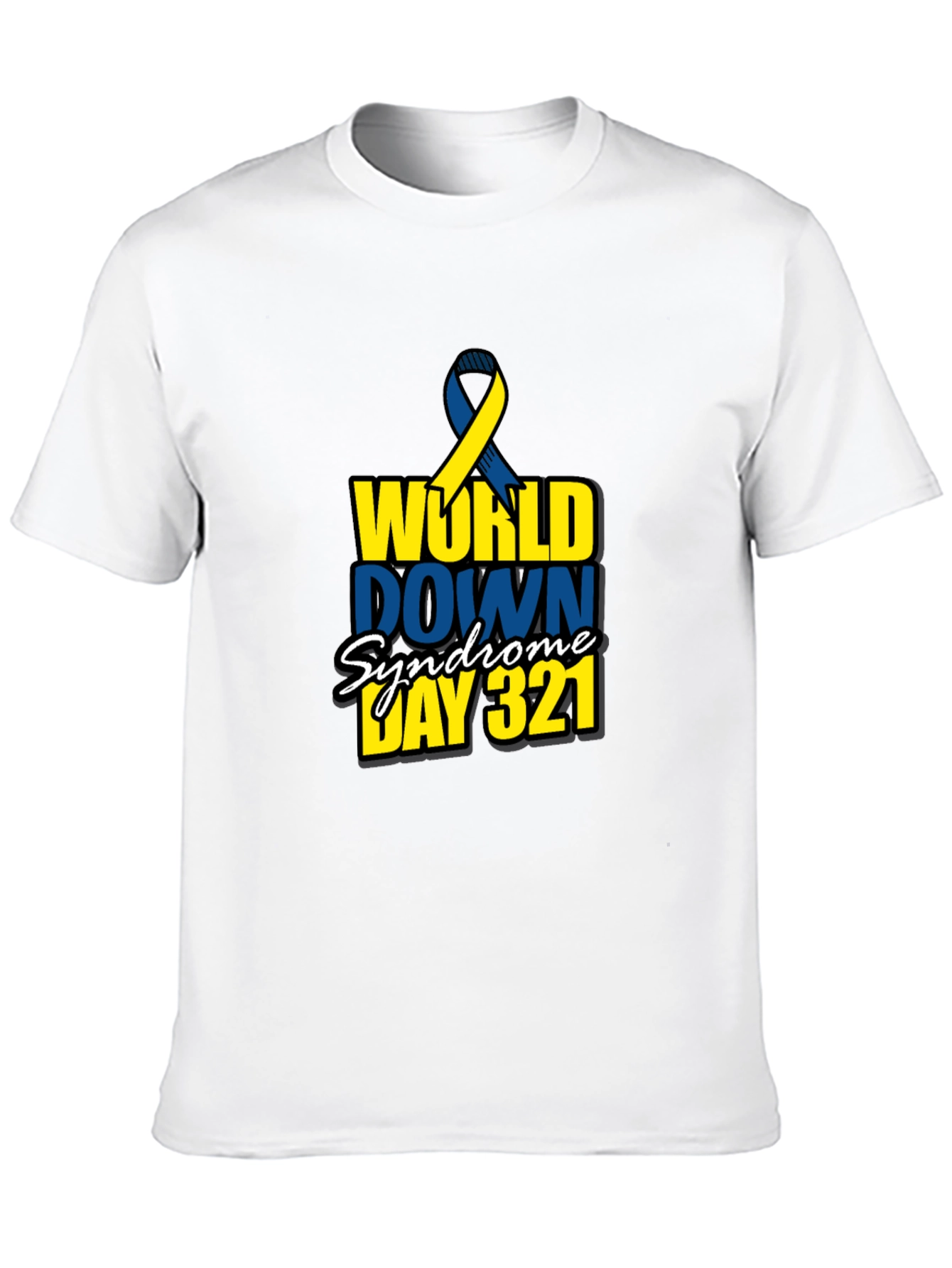 Black World Down Syndrome Awareness Day 321 Black T-Shirt view 10