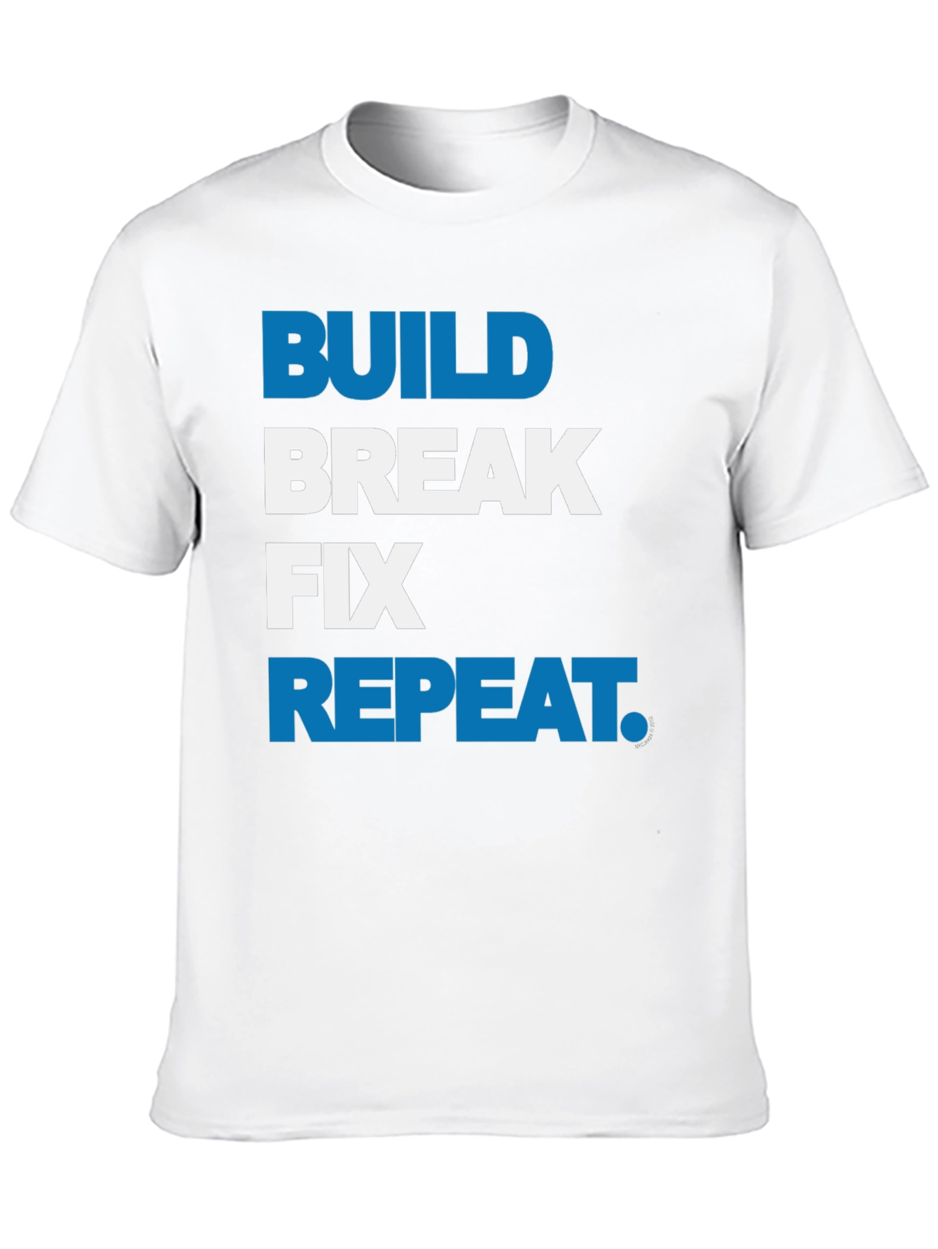 Black Build Break Fix Repeat Graphic T-Shirt view 10