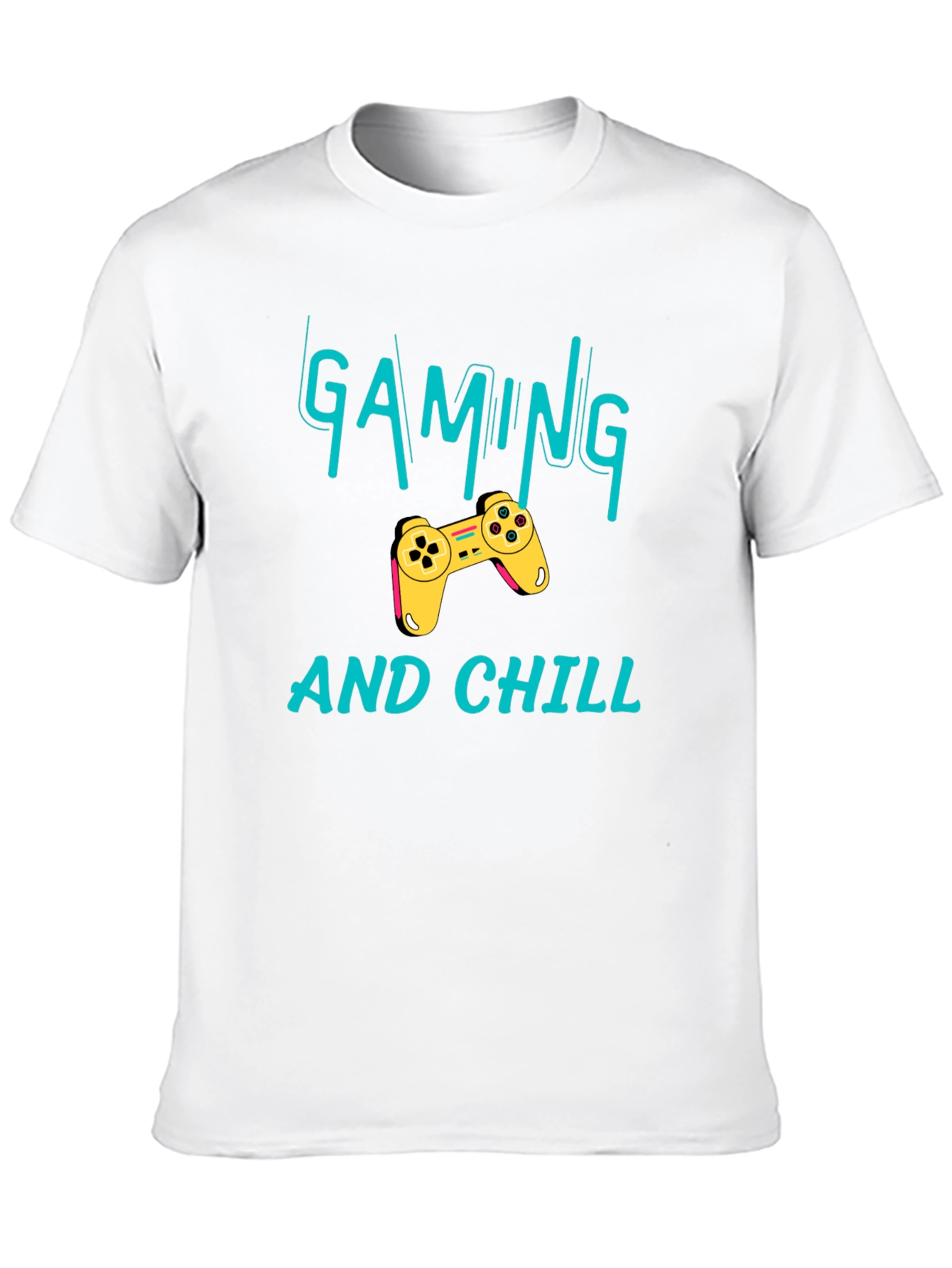 Black Gaming and Chill Black T-Shirt - Gamer Apparel view 10