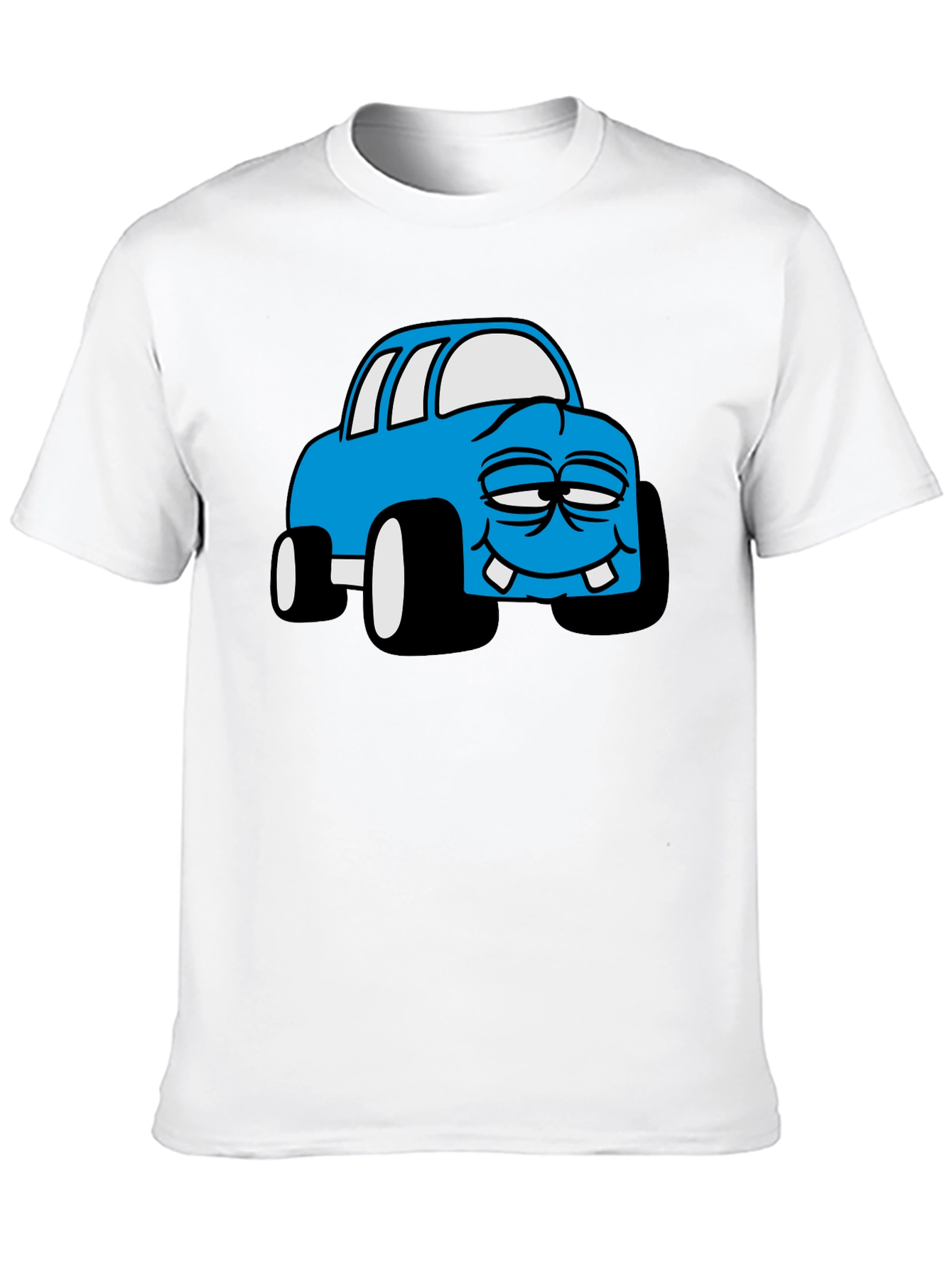 Black Cartoon Monster Car Graphic Black T-Shirt view 10