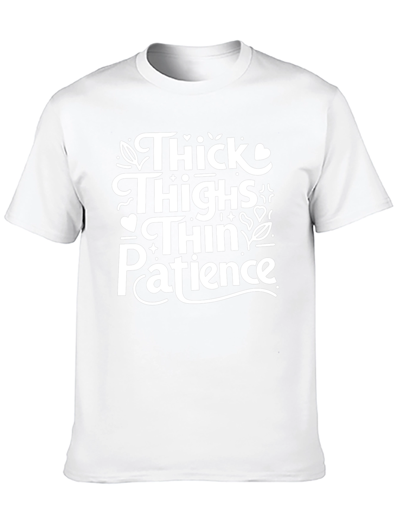 Black Thick Thighs Thin Patience T-Shirt view 10