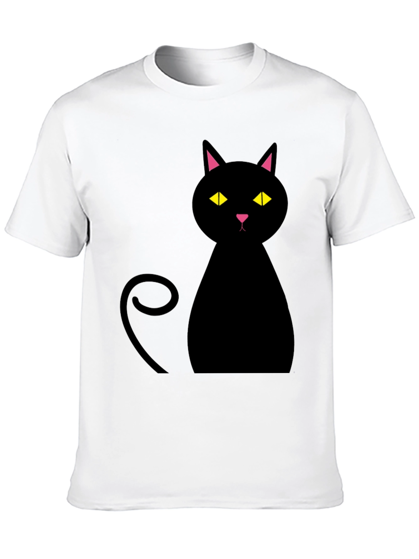 Black Black Cat Graphic T-Shirt - Mens Casual Tee view 10
