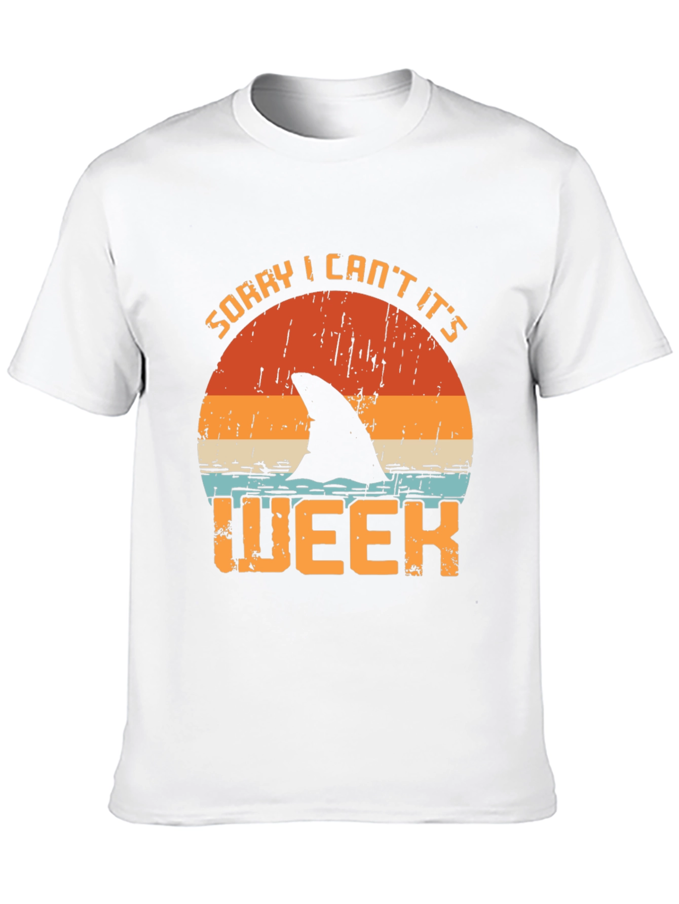 Black Sorry I Can't It's Shark Week T-Shirt view 10